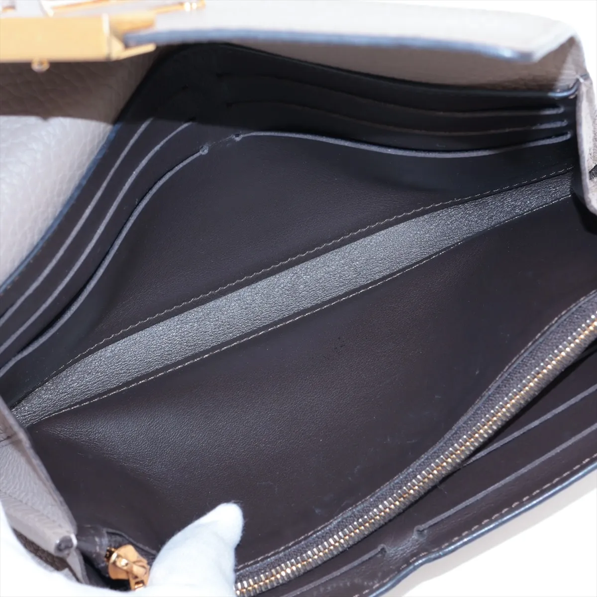 Taurillon Portefeuille Capucine M61249 MI2139 Galle Long Wallet — view 6