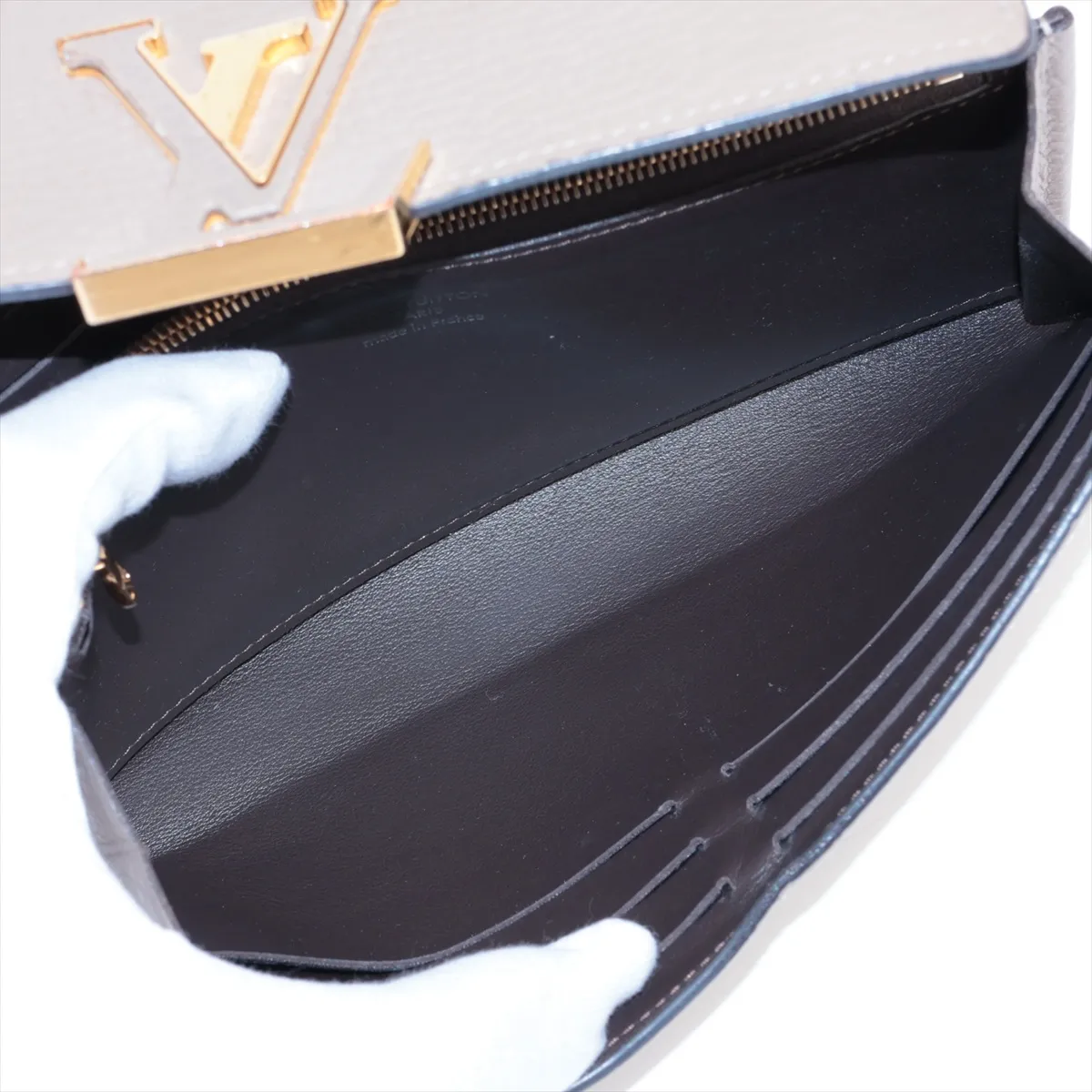 Taurillon Portefeuille Capucine M61249 MI2139 Galle Long Wallet — view 7