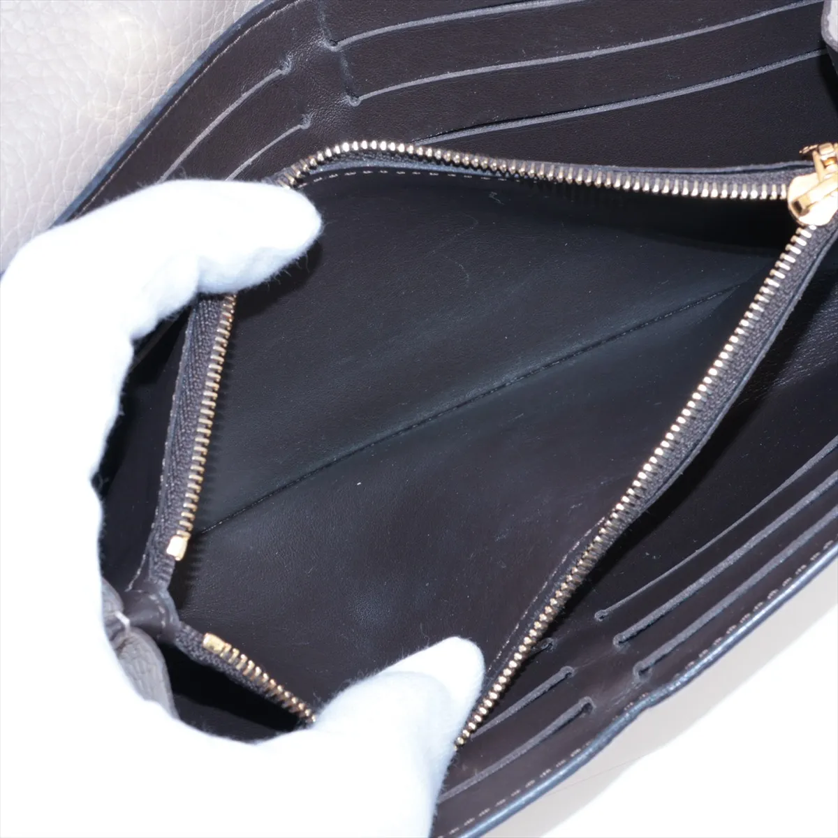 Taurillon Portefeuille Capucine M61249 MI2139 Galle Long Wallet — view 8