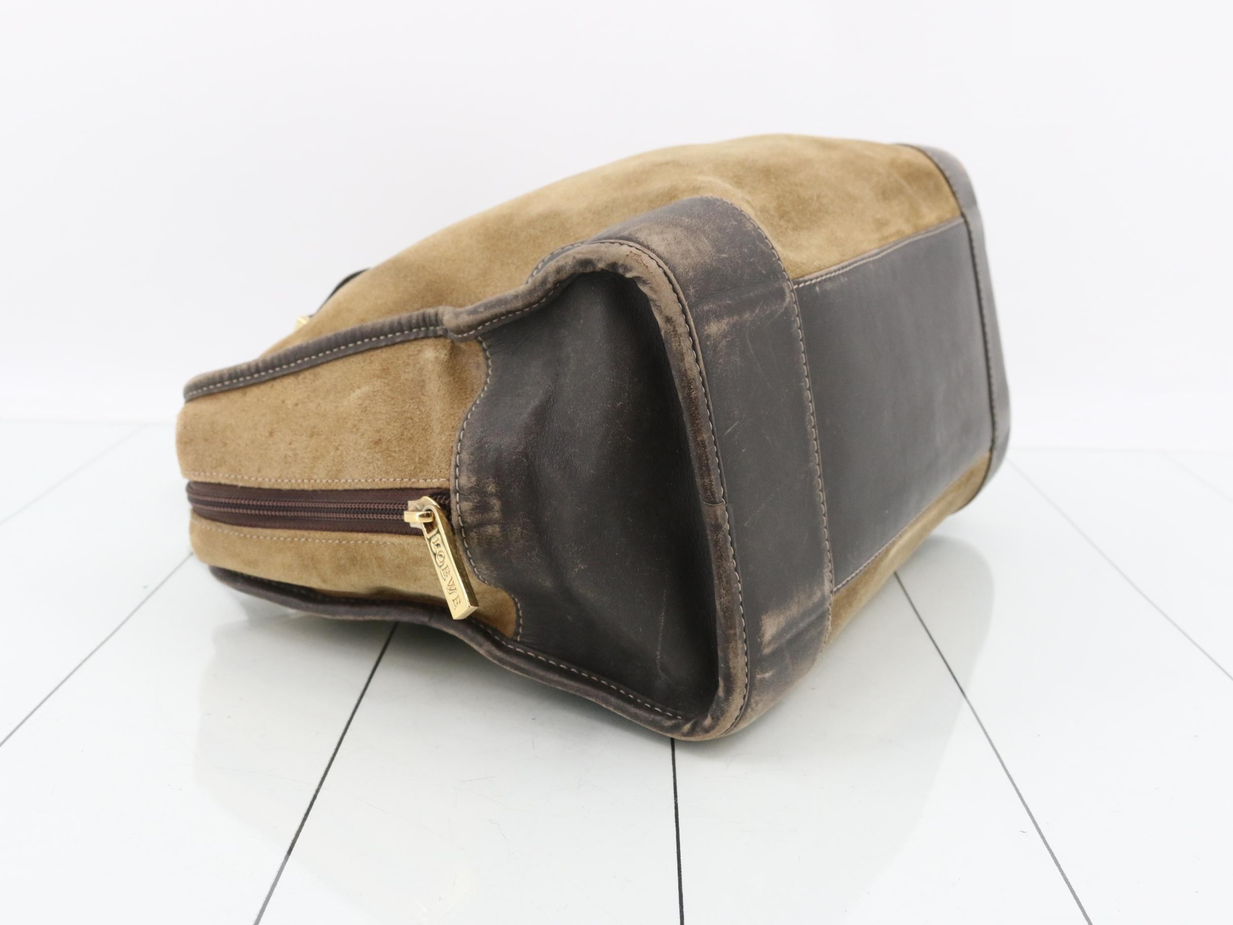 handbag, suede/leather, Amazona design, beige. — view 5