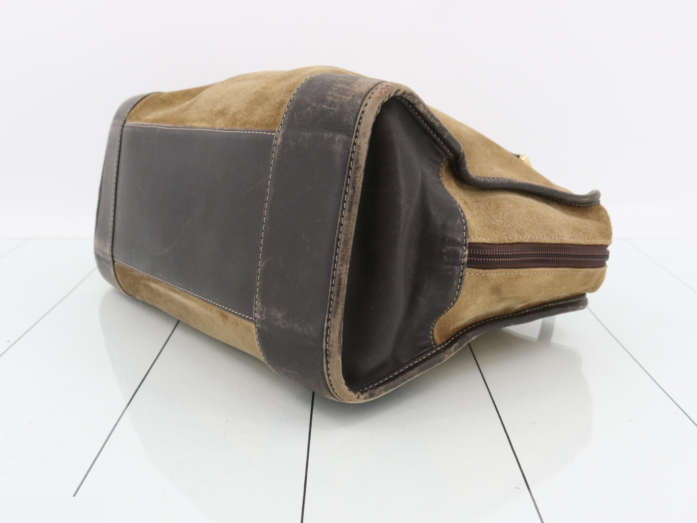 handbag, suede/leather, Amazona design, beige. — view 6
