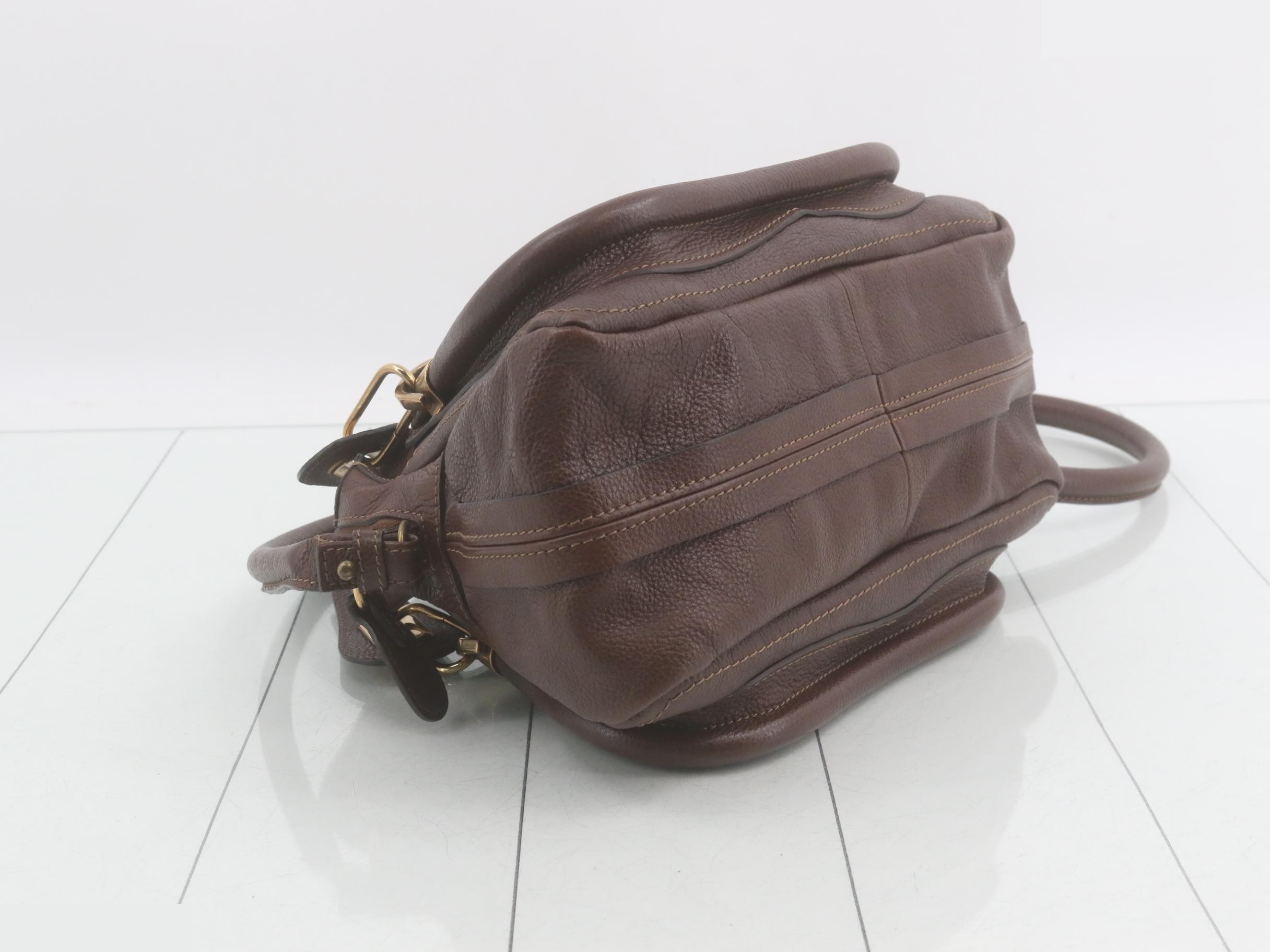 Paraty Leather 2-Way Shoulder/Handbag, Brown — view 5