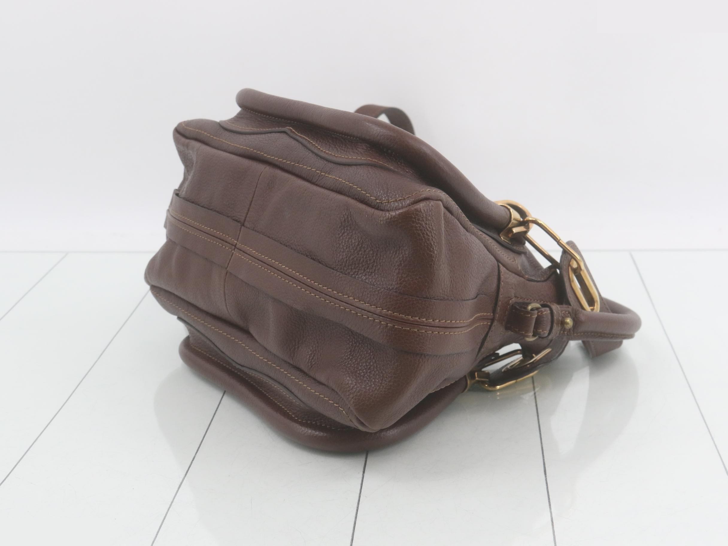 Paraty Leather 2-Way Shoulder/Handbag, Brown — view 6