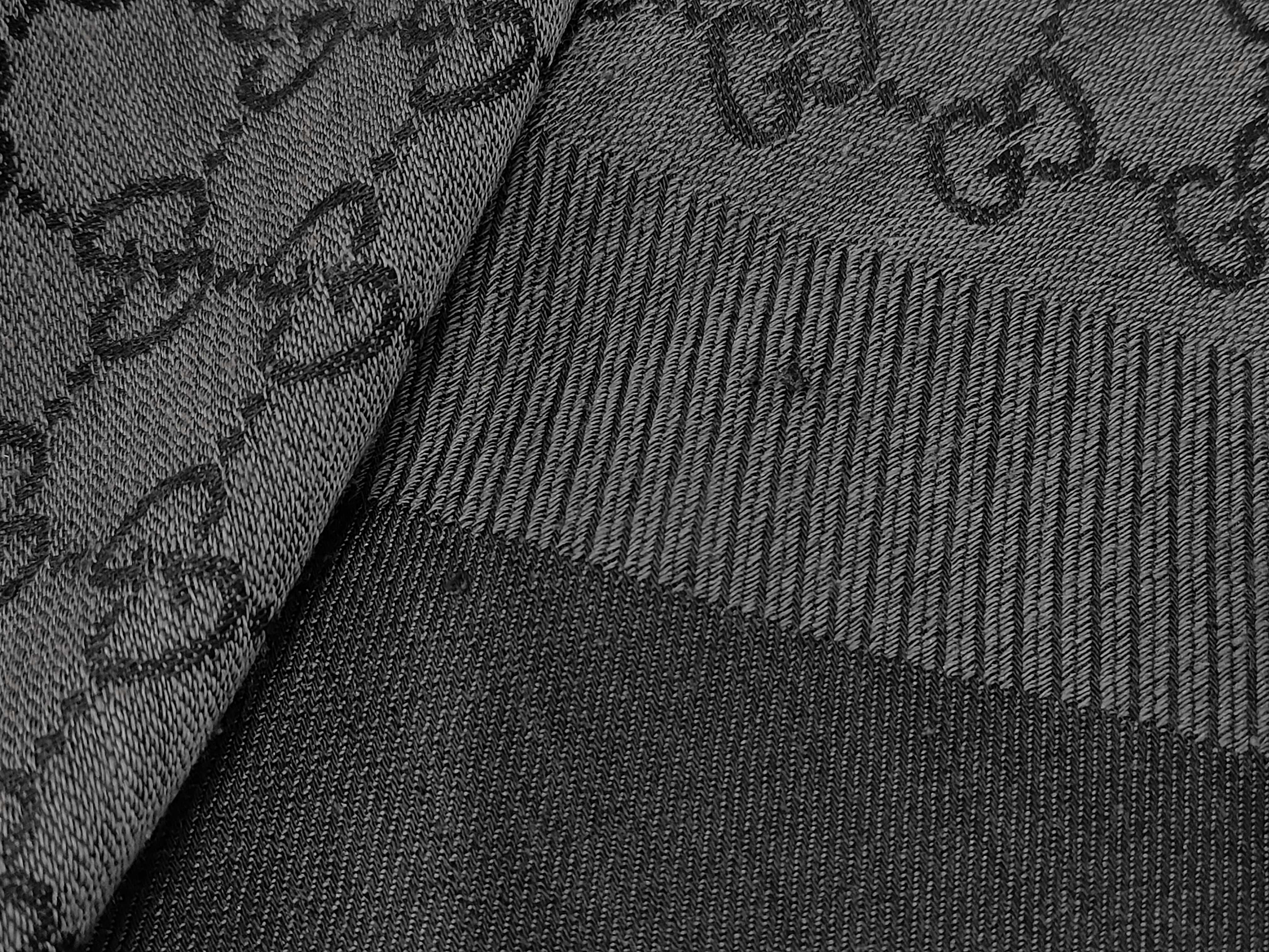GG pattern scarf, gray, other accessories — view 5