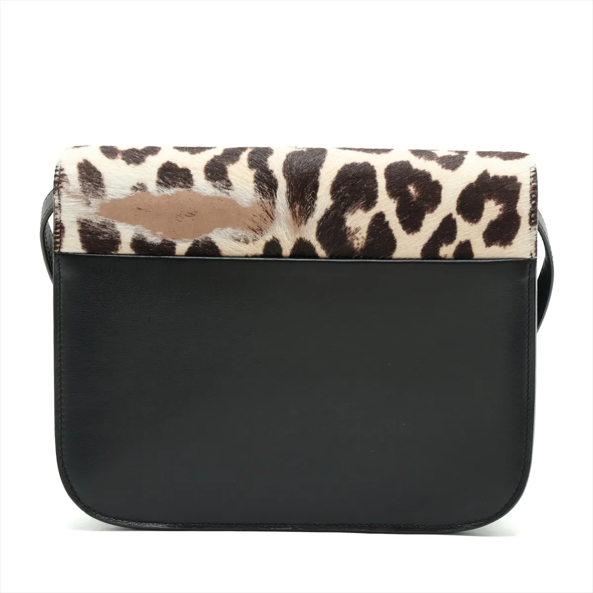 Classic Box Leather x Calf Hair Shoulder Bag Brown x Black — view 2