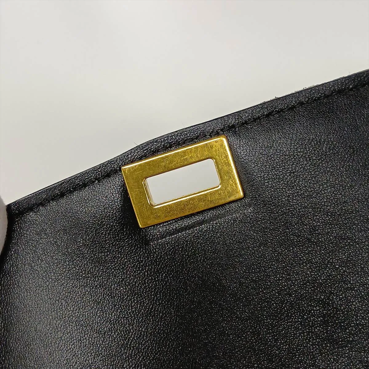 Classic Box Leather x Calf Hair Shoulder Bag Brown x Black — view 14
