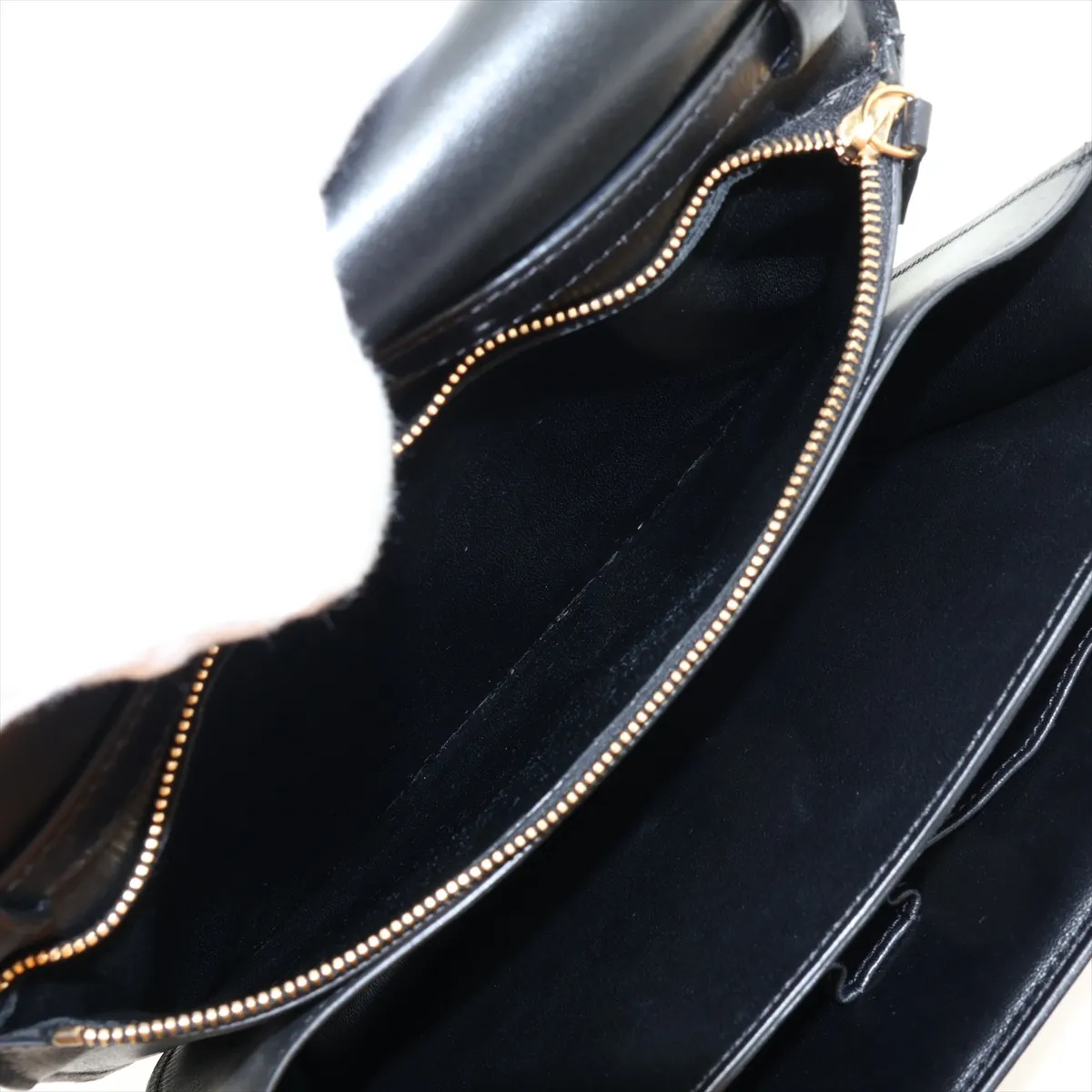 Classic Box Leather x Calf Hair Shoulder Bag Brown x Black — view 6
