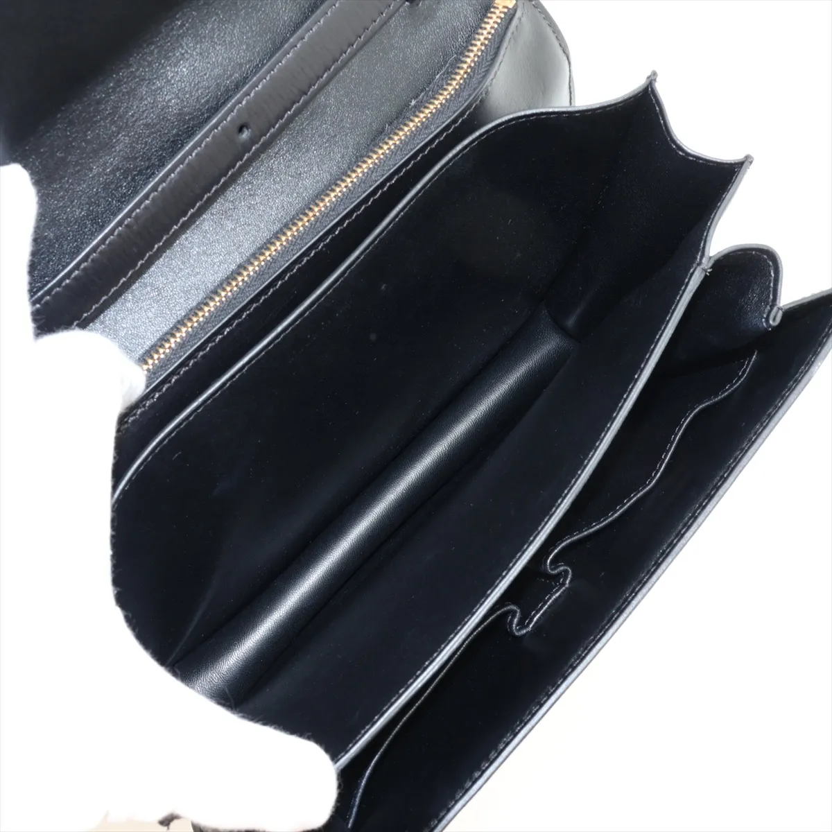 Classic Box Leather x Calf Hair Shoulder Bag Brown x Black — view 7