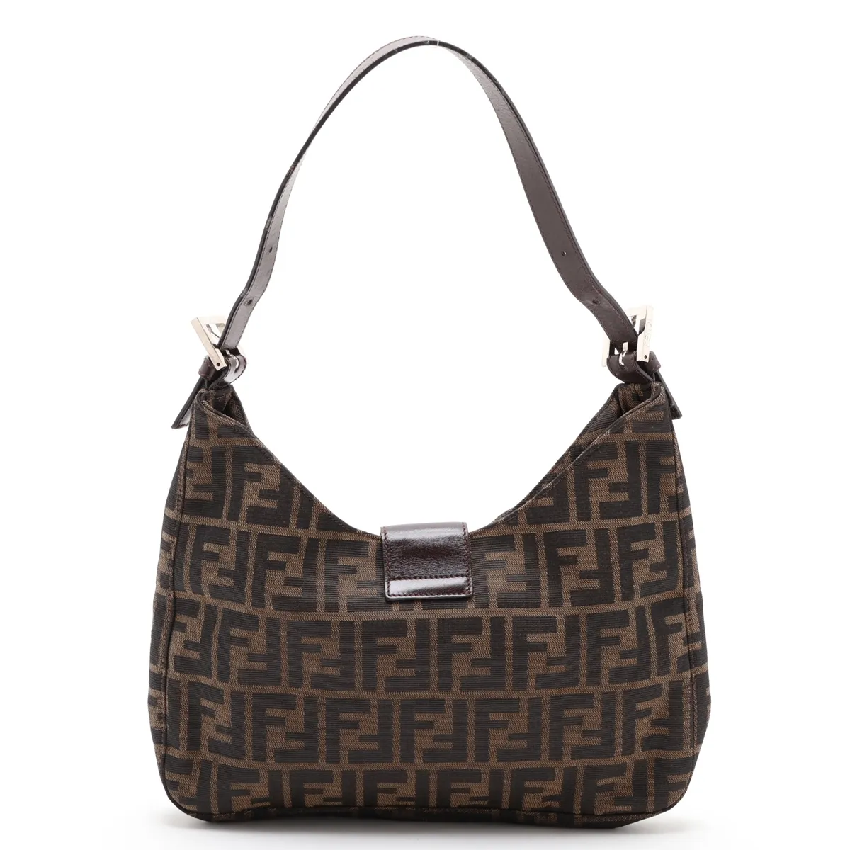 Zucca Canvas Shoulder Bag, Brown — view 2