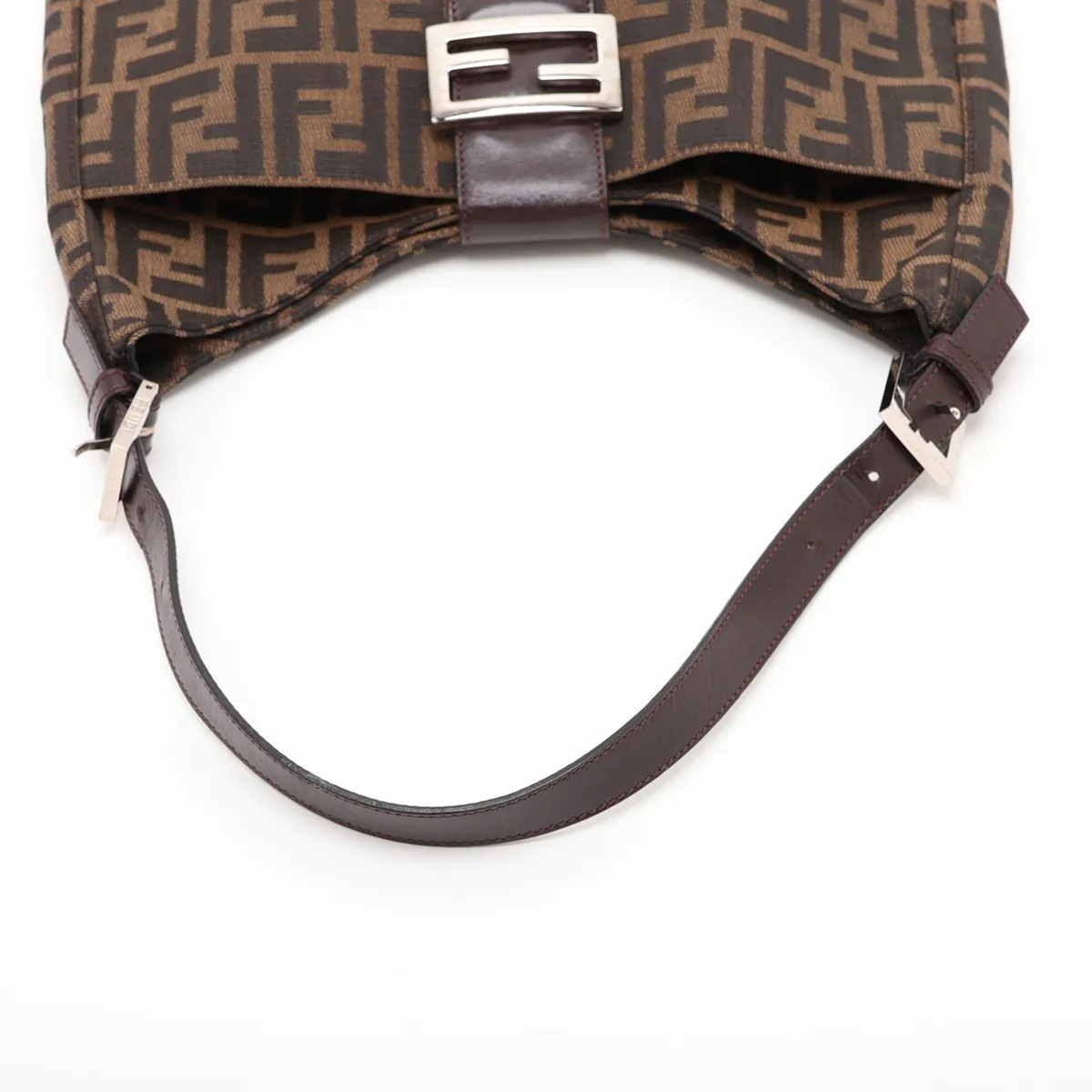 Zucca Canvas Shoulder Bag, Brown — view 5