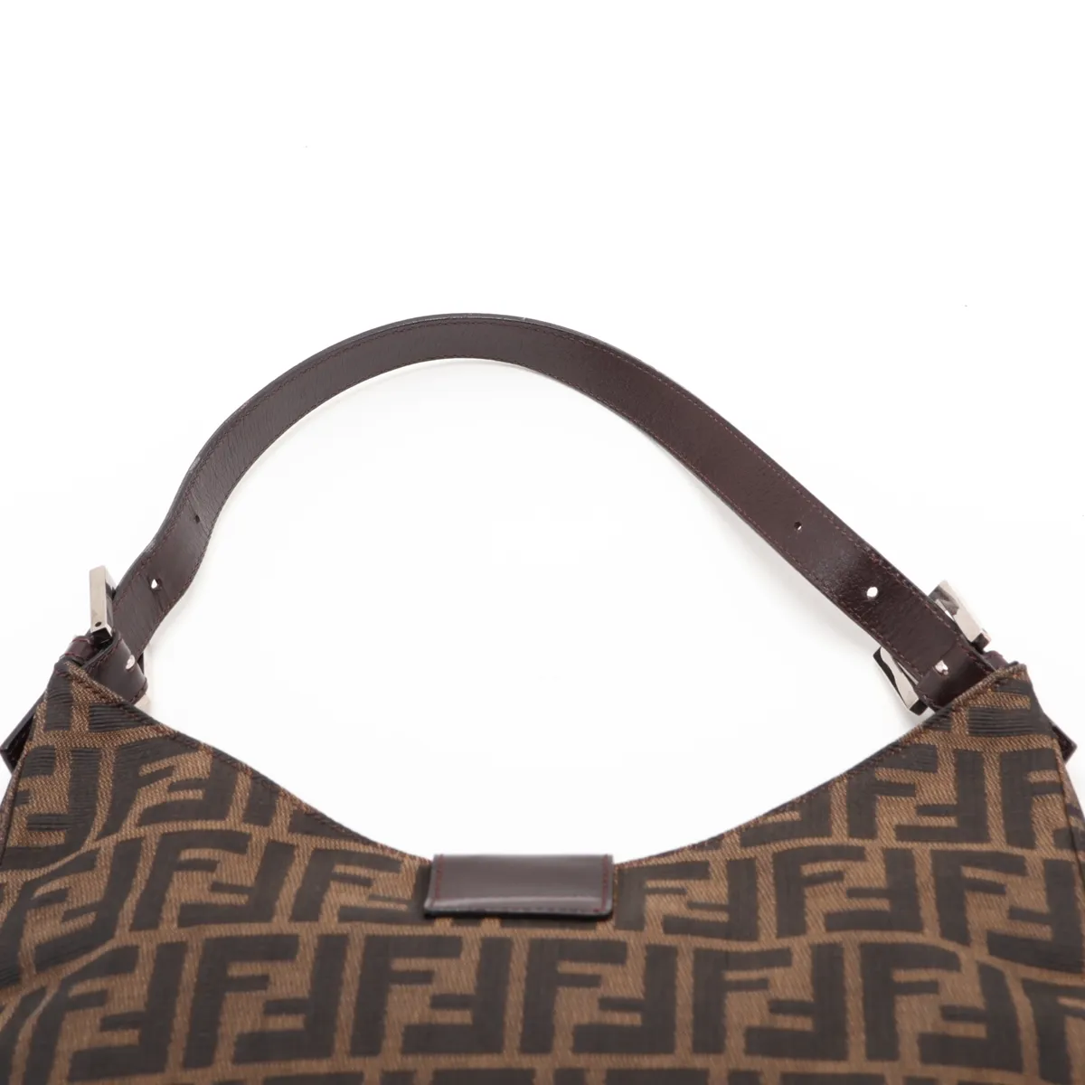 Zucca Canvas Shoulder Bag, Brown — view 6