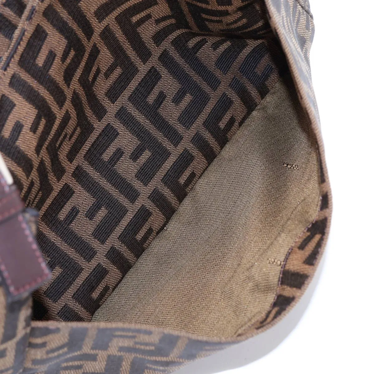 Zucca Canvas Shoulder Bag, Brown — view 7