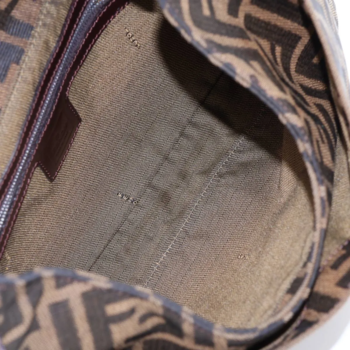 Zucca Canvas Shoulder Bag, Brown — view 8