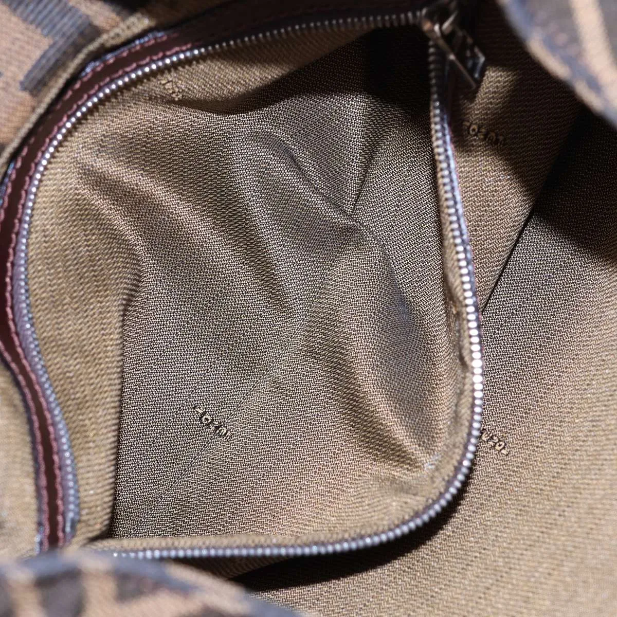 Zucca Canvas Shoulder Bag, Brown — view 9