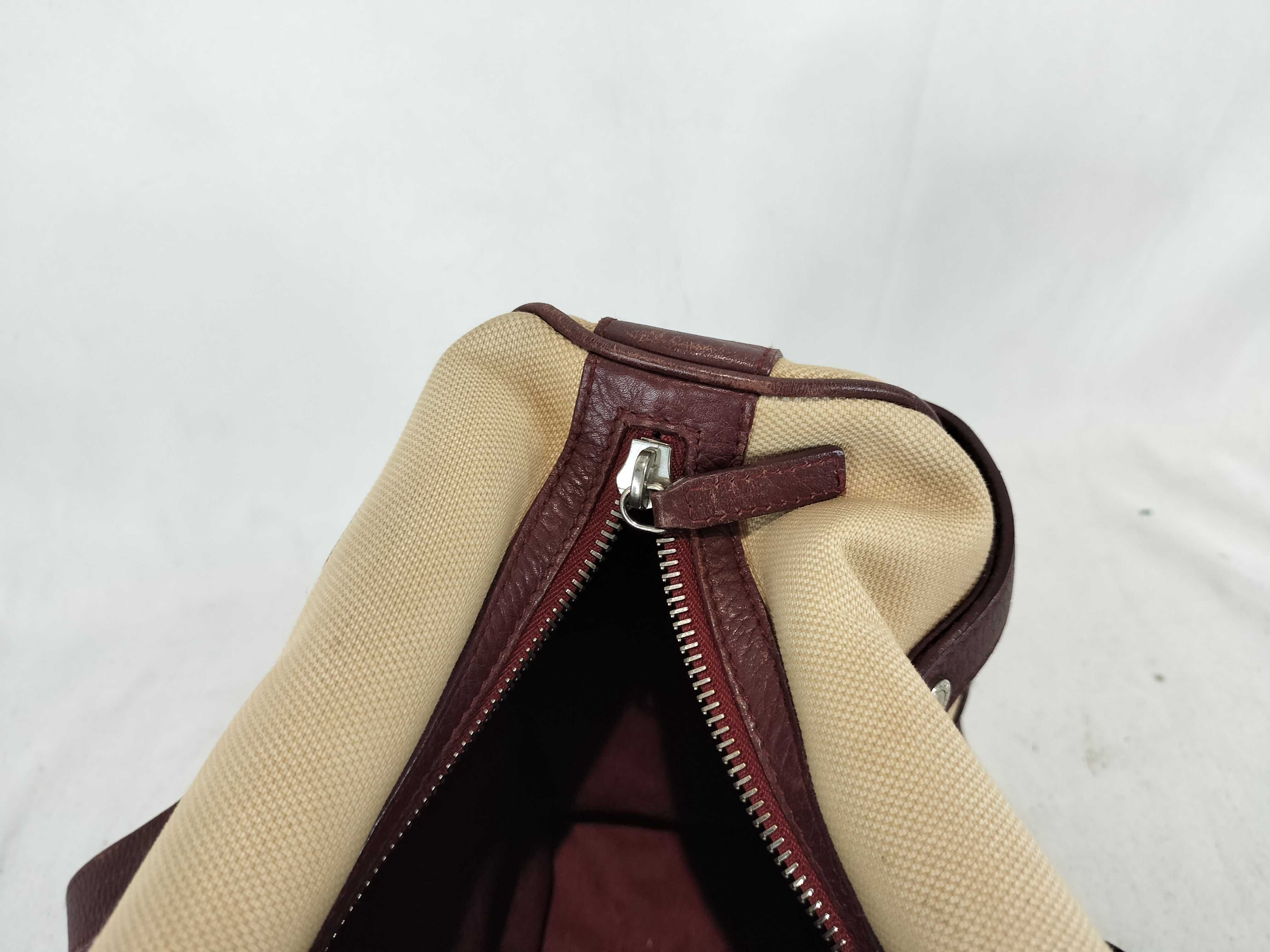Leather x Canvas Tote Bag Handbag — view 11