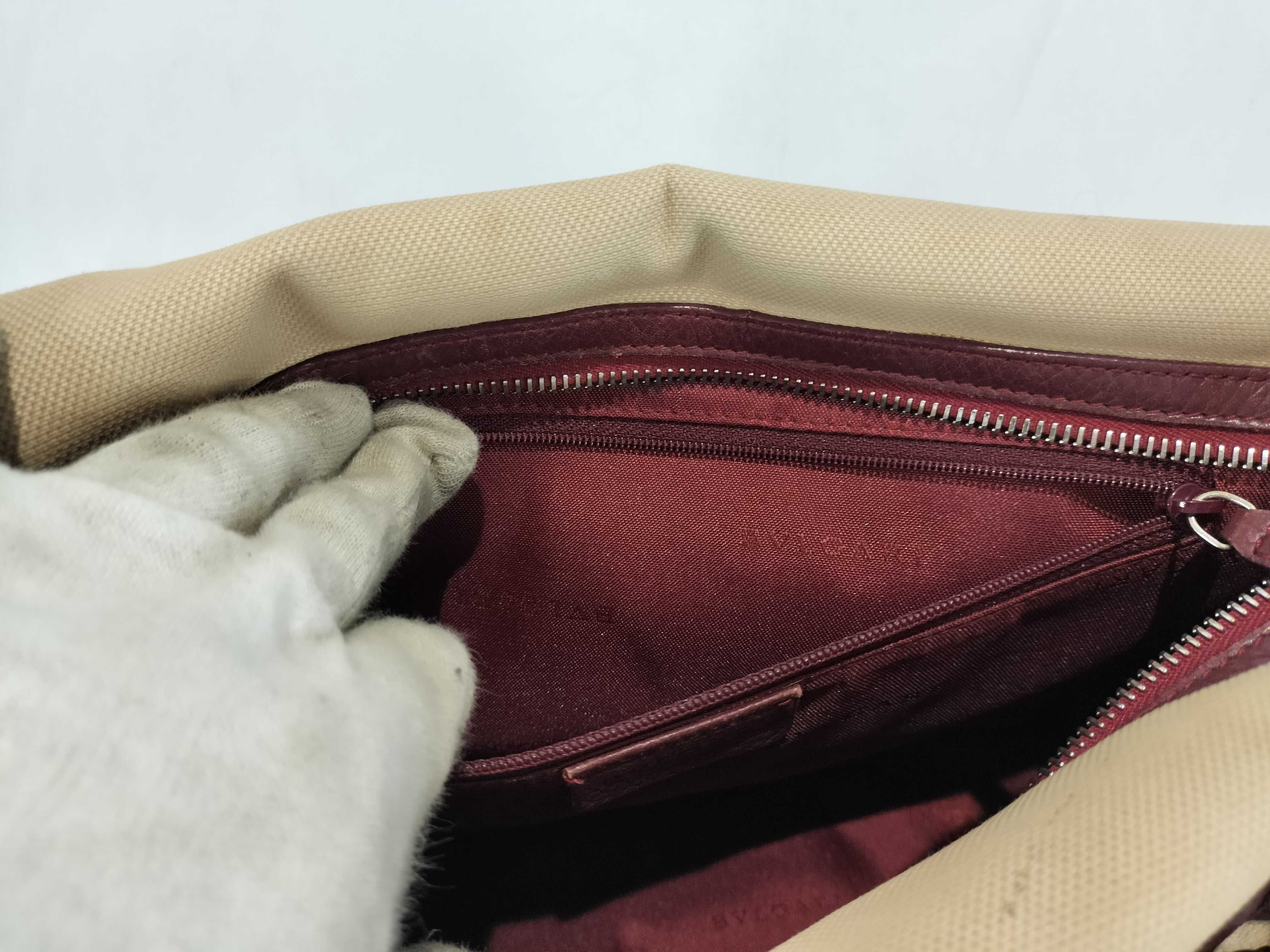 Leather x Canvas Tote Bag Handbag — view 12