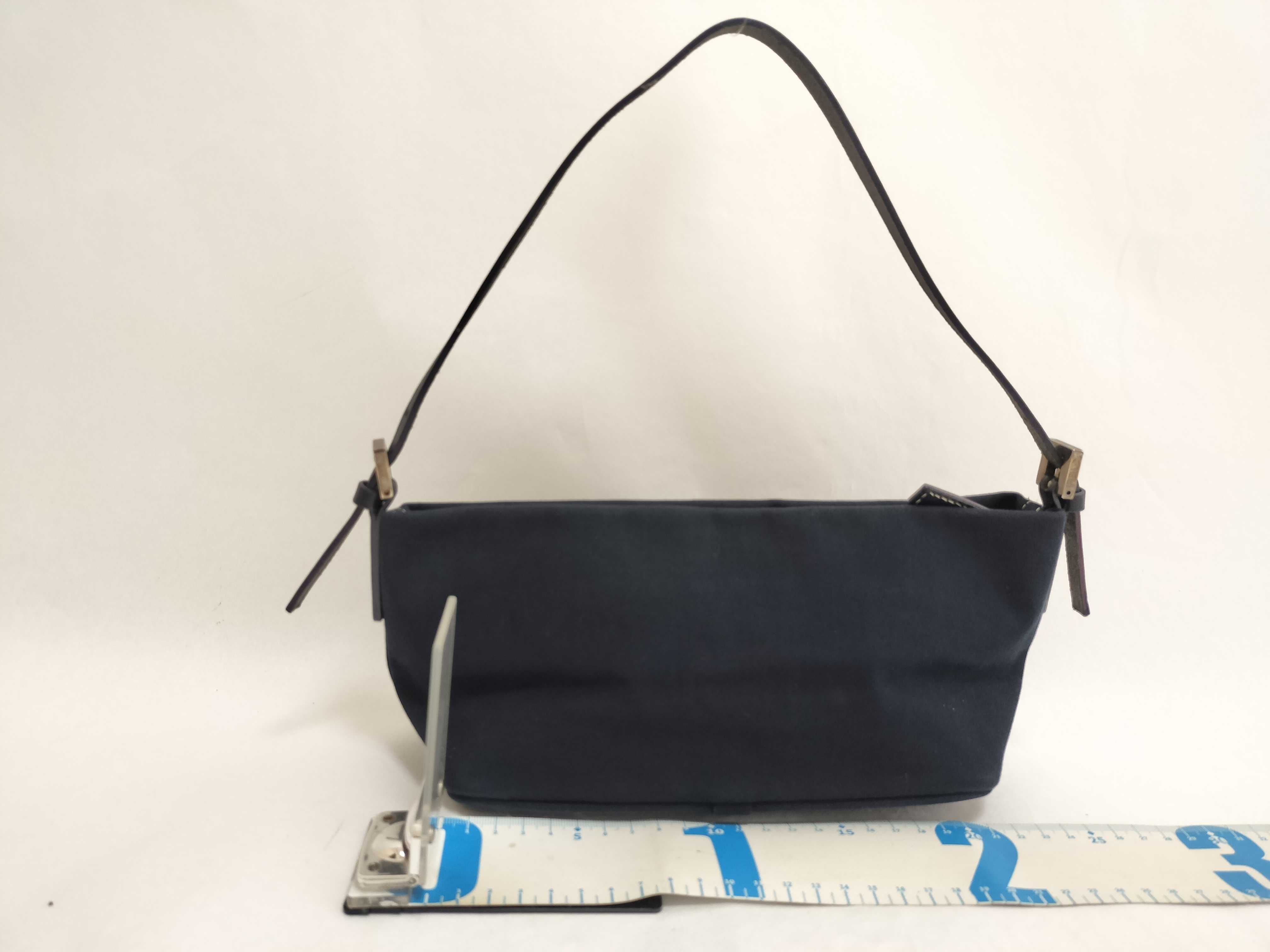 denim indigo one-shoulder bag accessory pouch — view 2