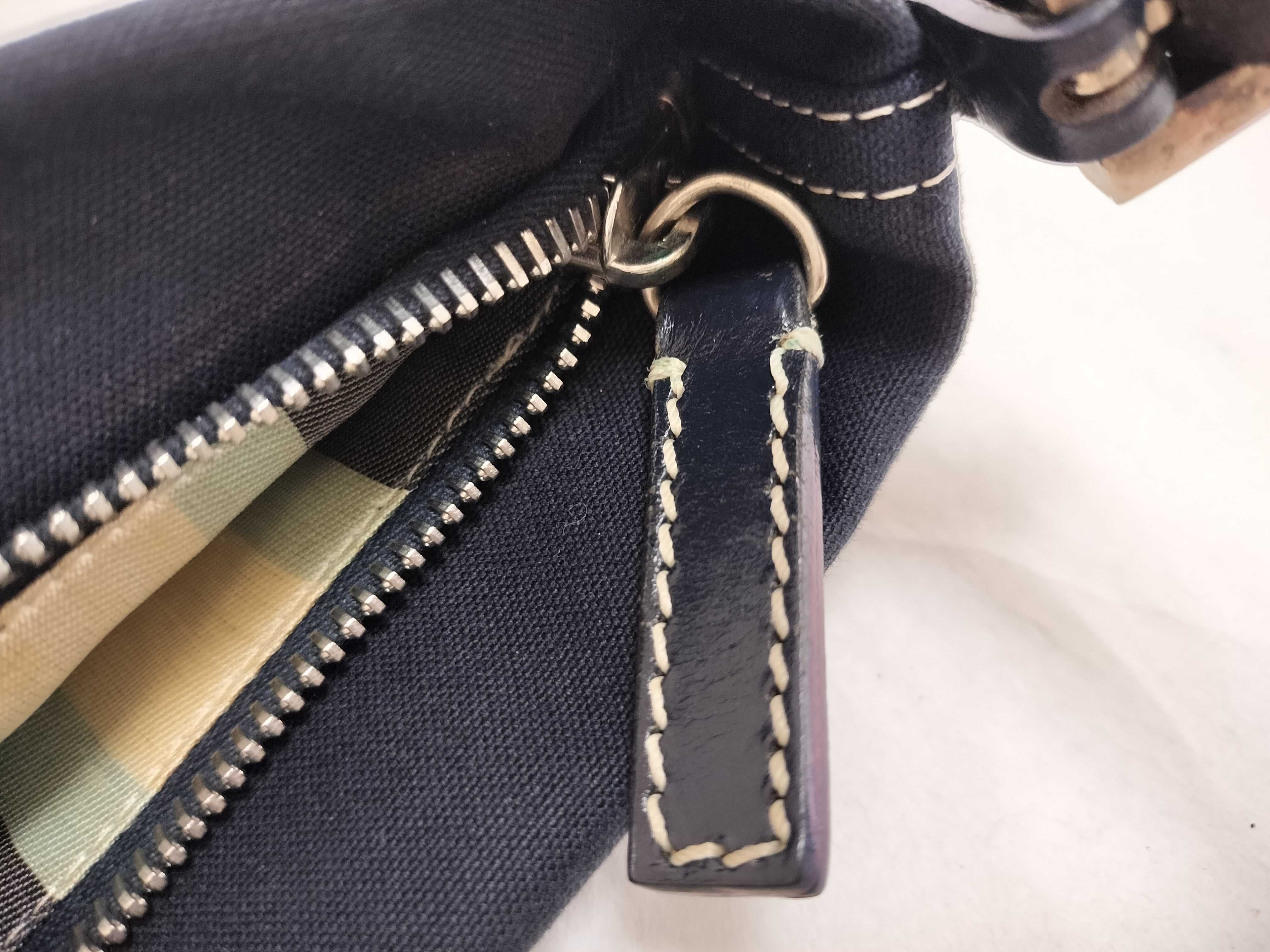 denim indigo one-shoulder bag accessory pouch — view 13
