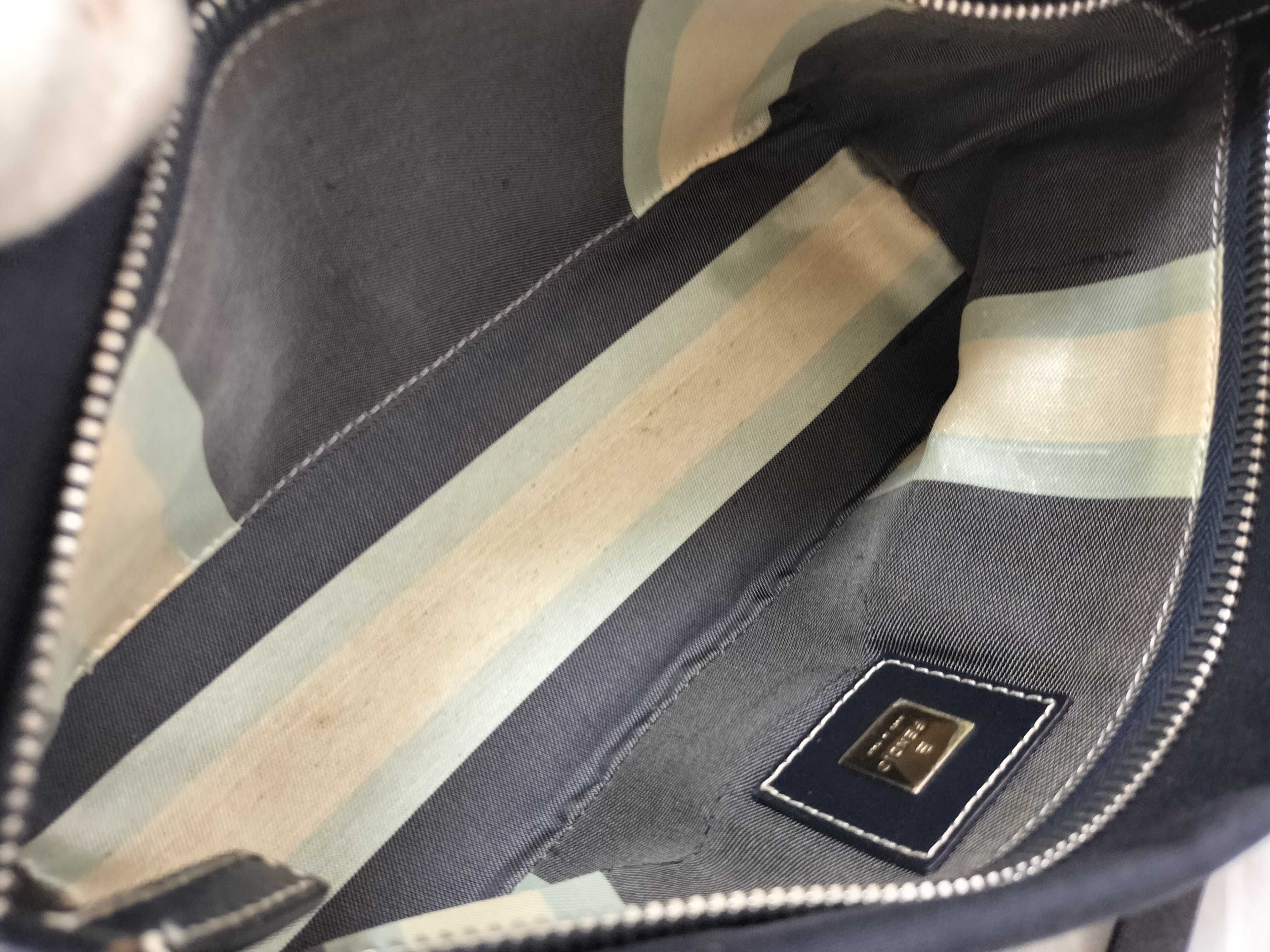 denim indigo one-shoulder bag accessory pouch — view 10