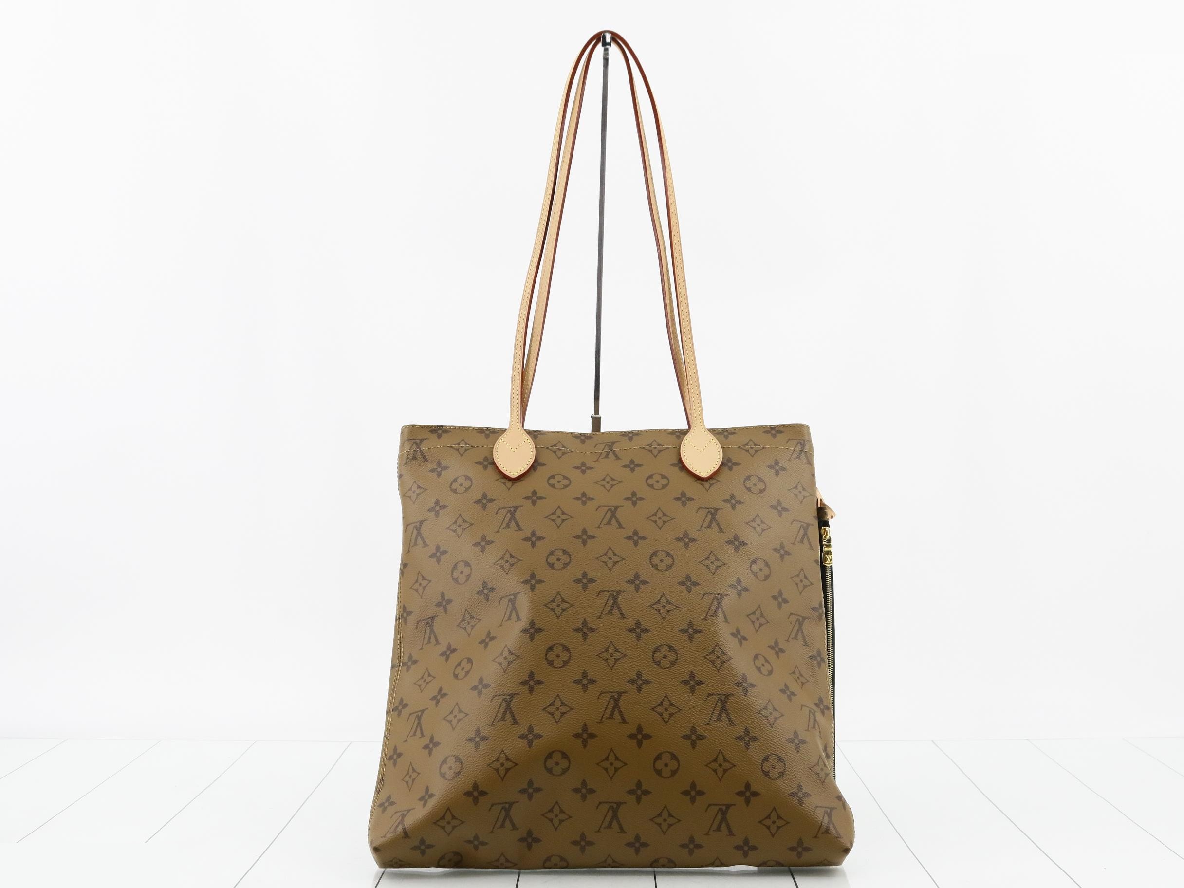 Monogram Reverse Carry It Video Print Tote Bag with Pouch — view 2