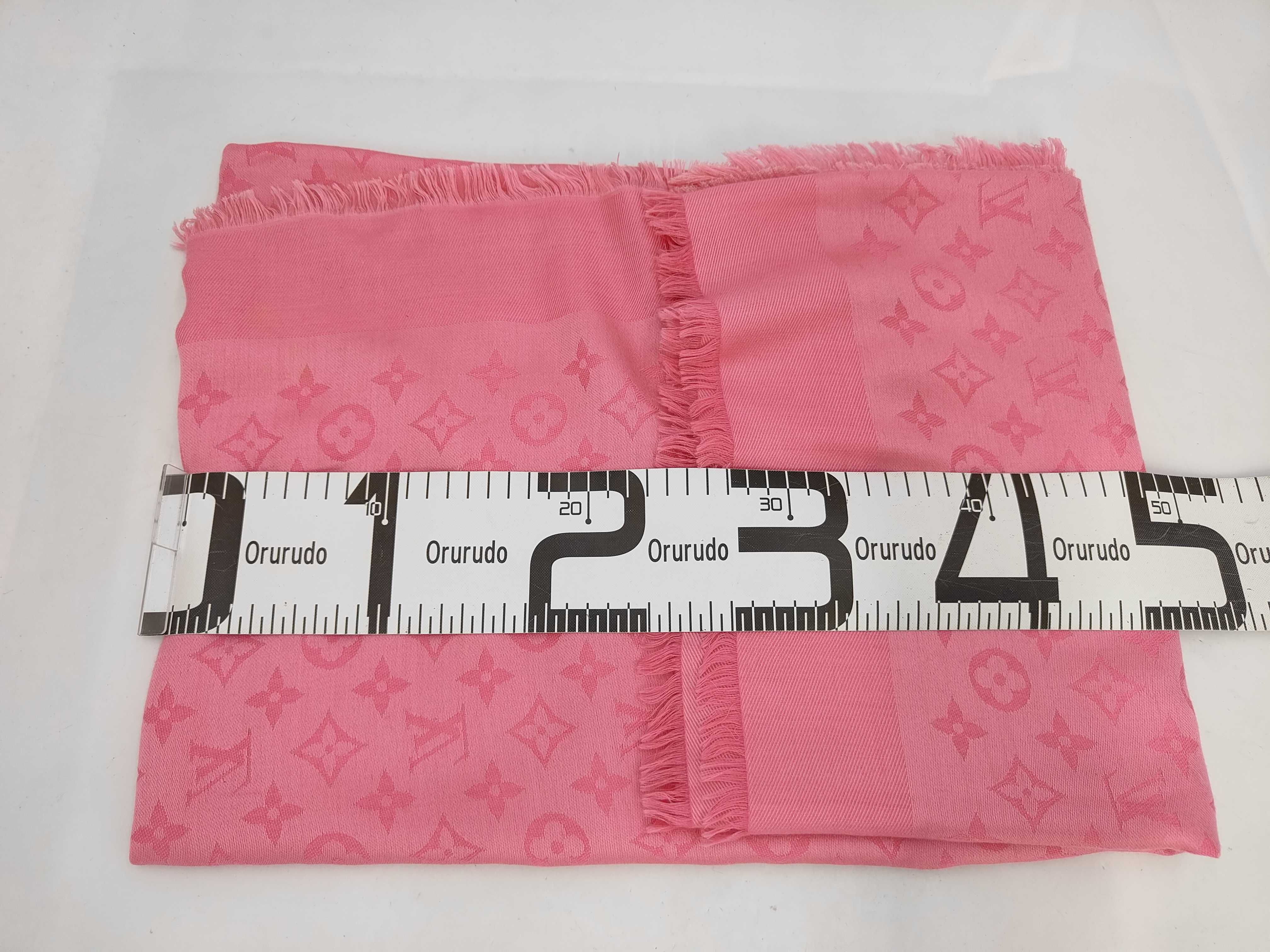 Monogram Shawl, Pink AR2336 (Other Accessories) — view 2