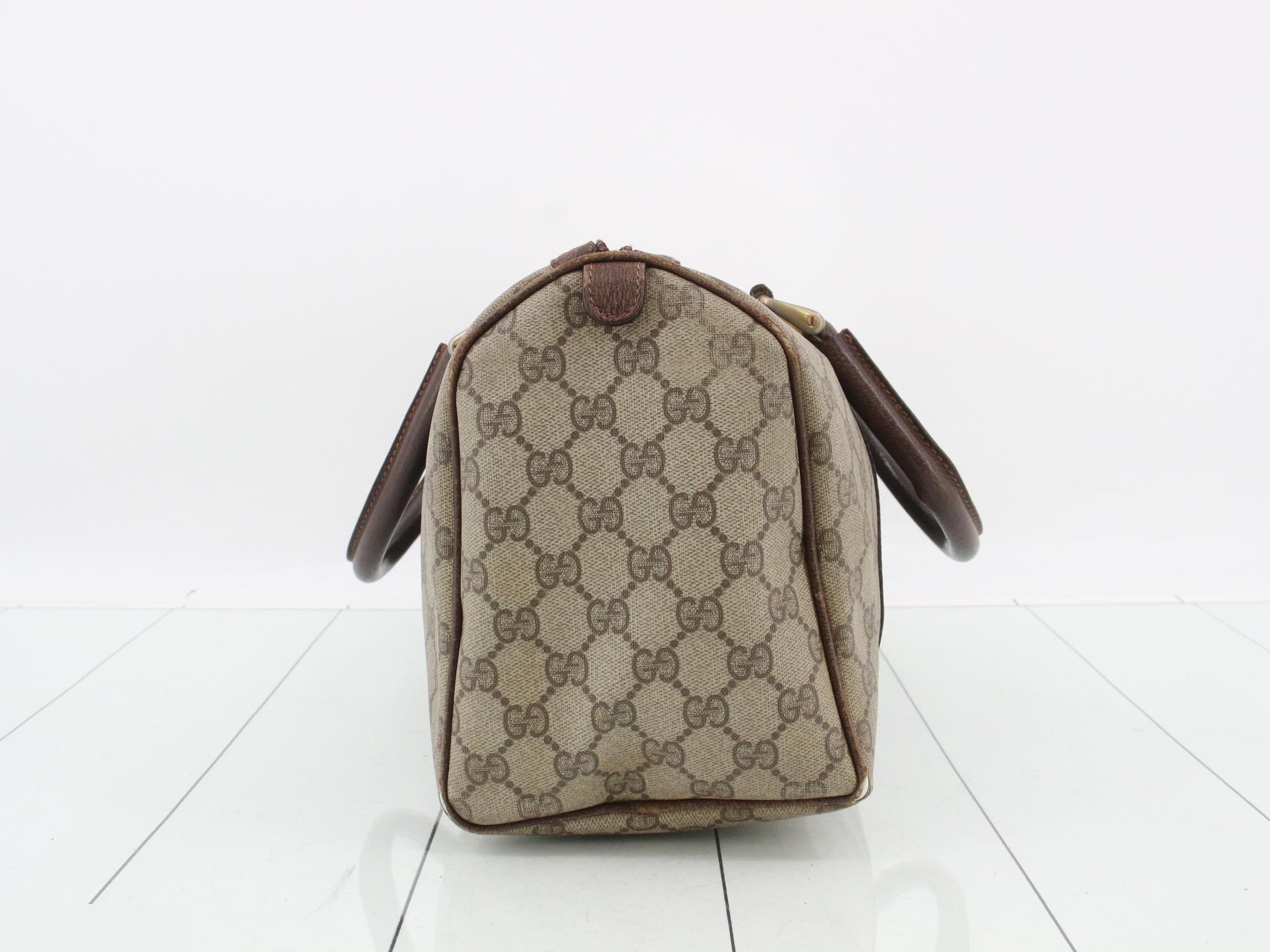 GG Supreme Sherry Line Boston Bag — view 4