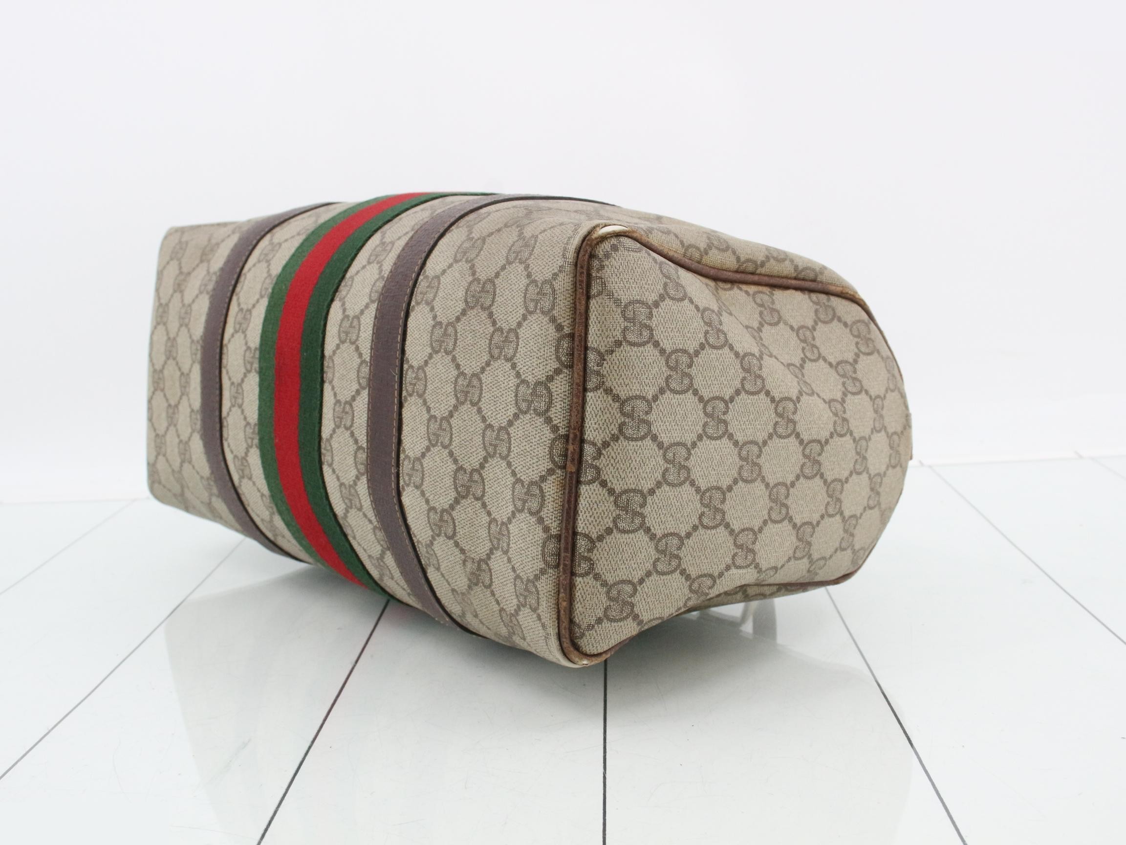 GG Supreme Sherry Line Boston Bag — view 6