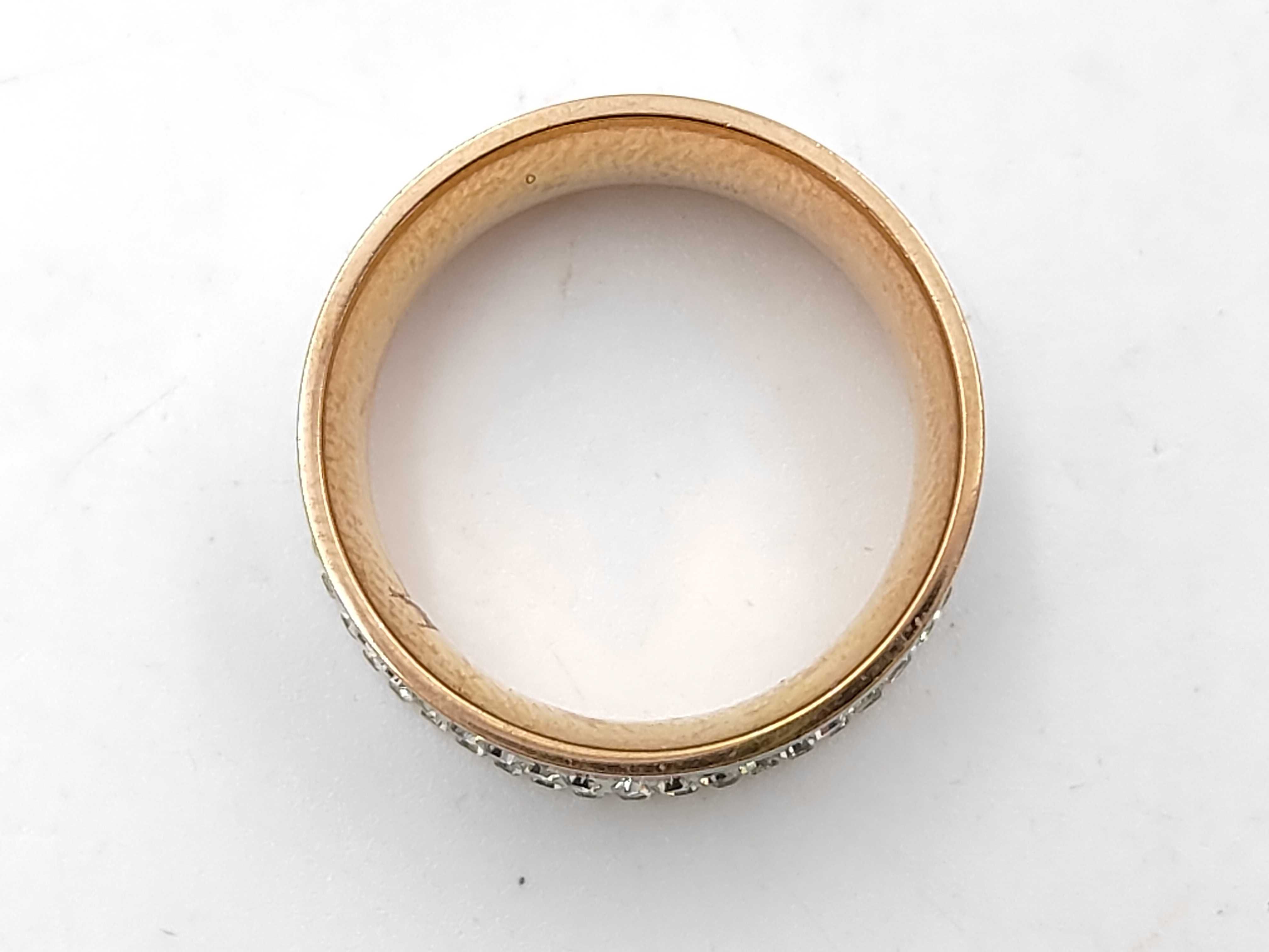 Sherry Line Web Stripe Stone Ring — view 3