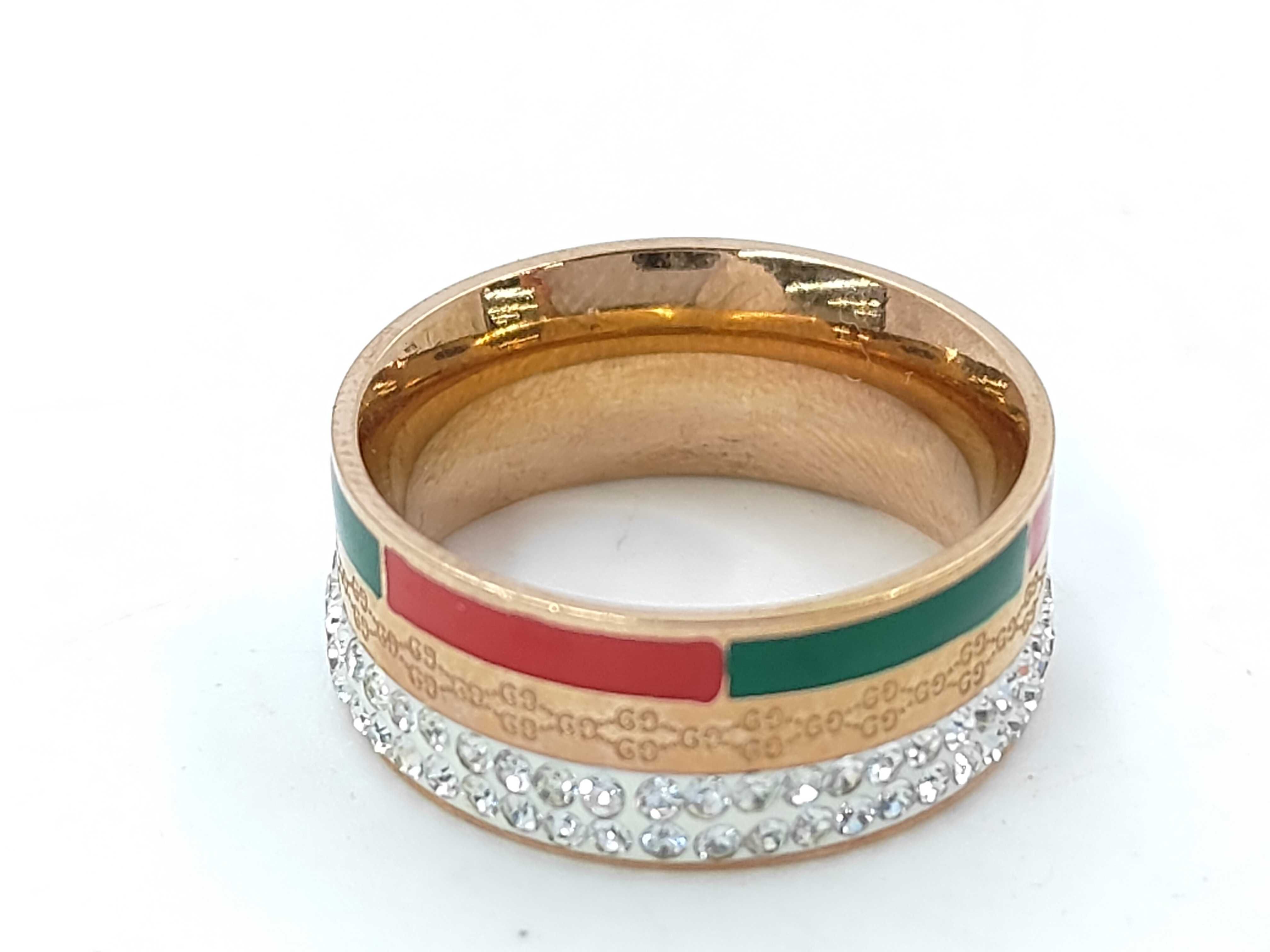 Sherry Line Web Stripe Stone Ring — view 4