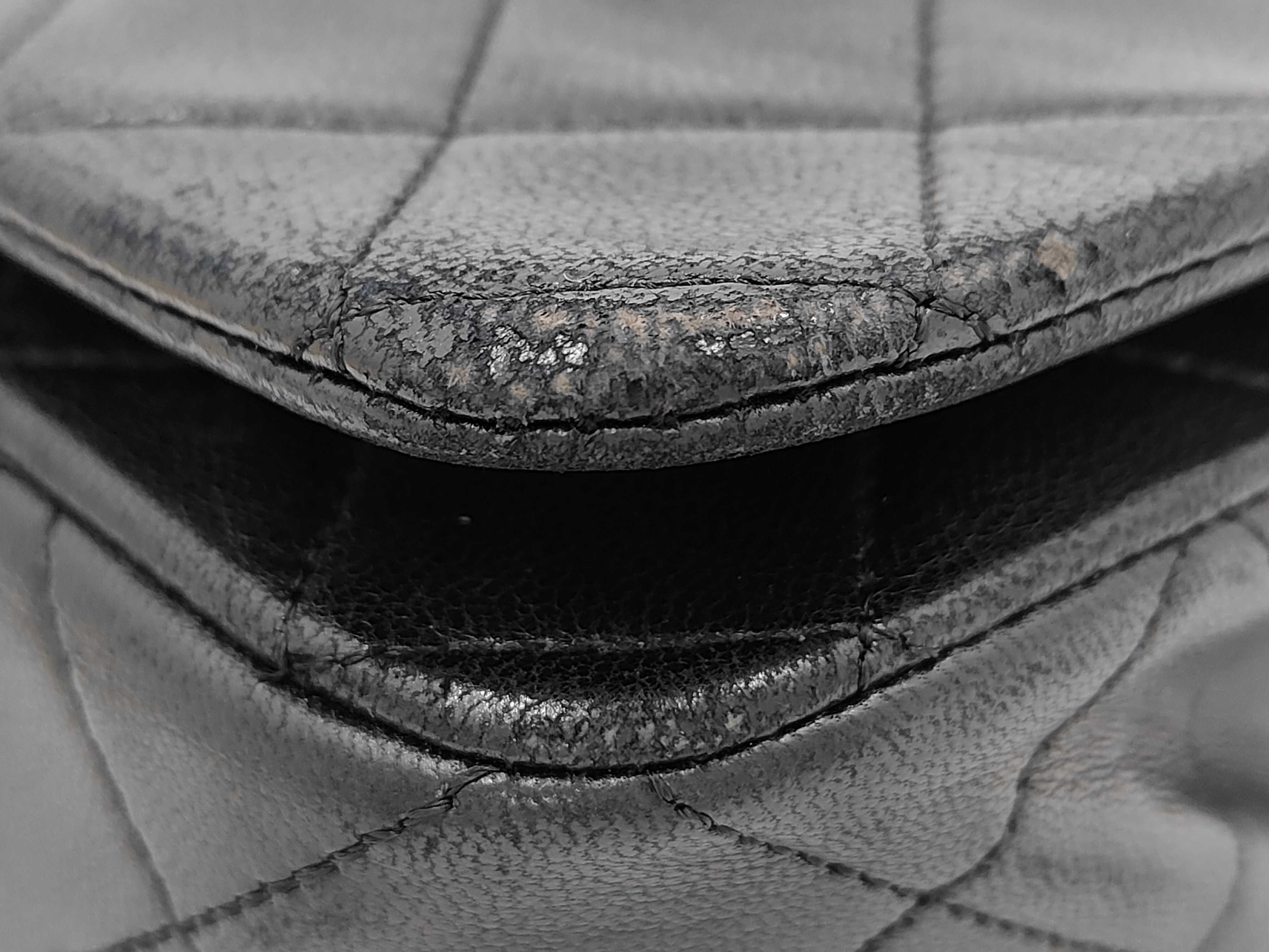 Full Flap Lambskin Matelassé Shoulder Bag, Black with Gold Hardware, Series 1 — view 4