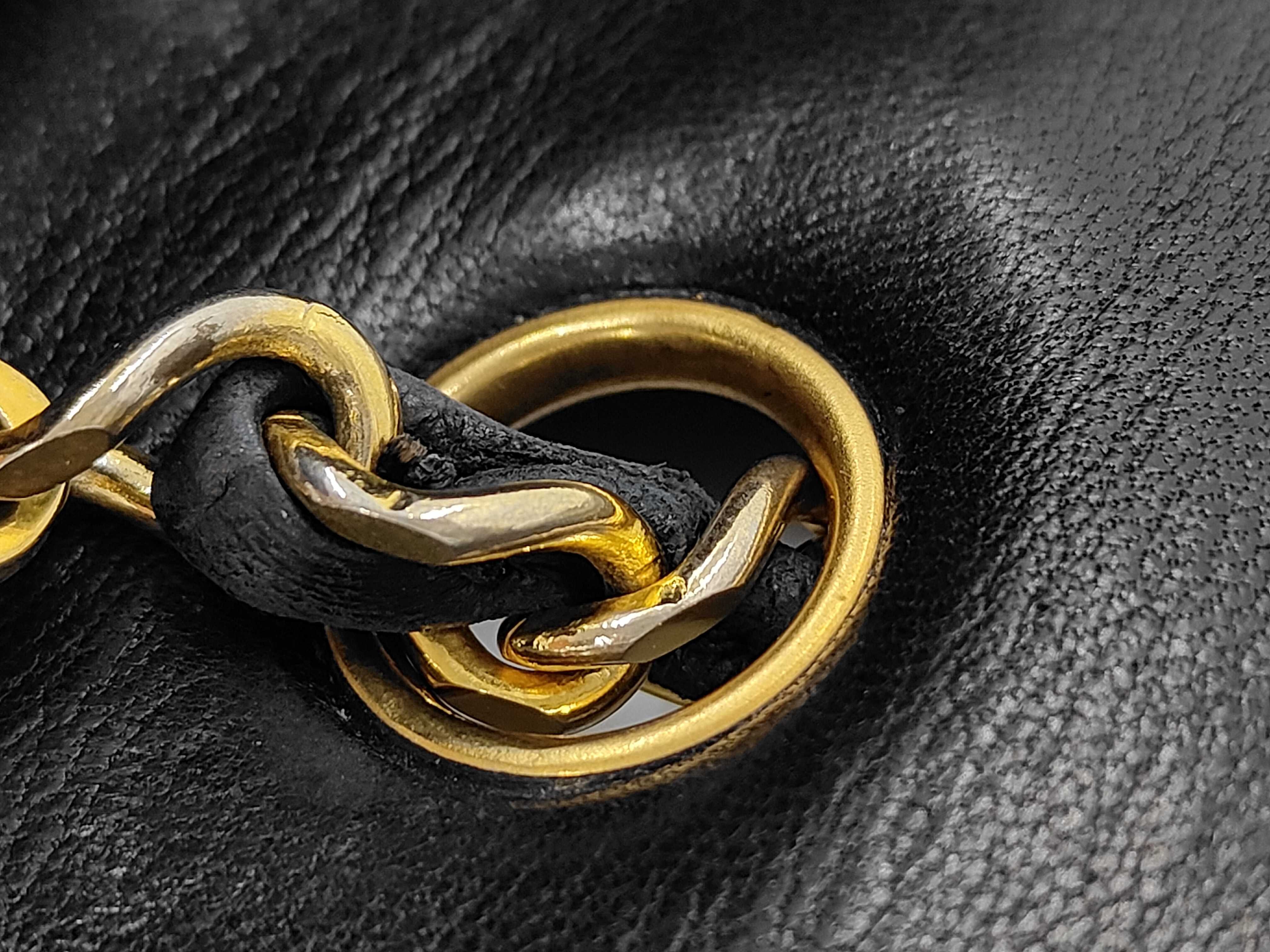 Full Flap Lambskin Matelassé Shoulder Bag, Black with Gold Hardware, Series 1 — view 7