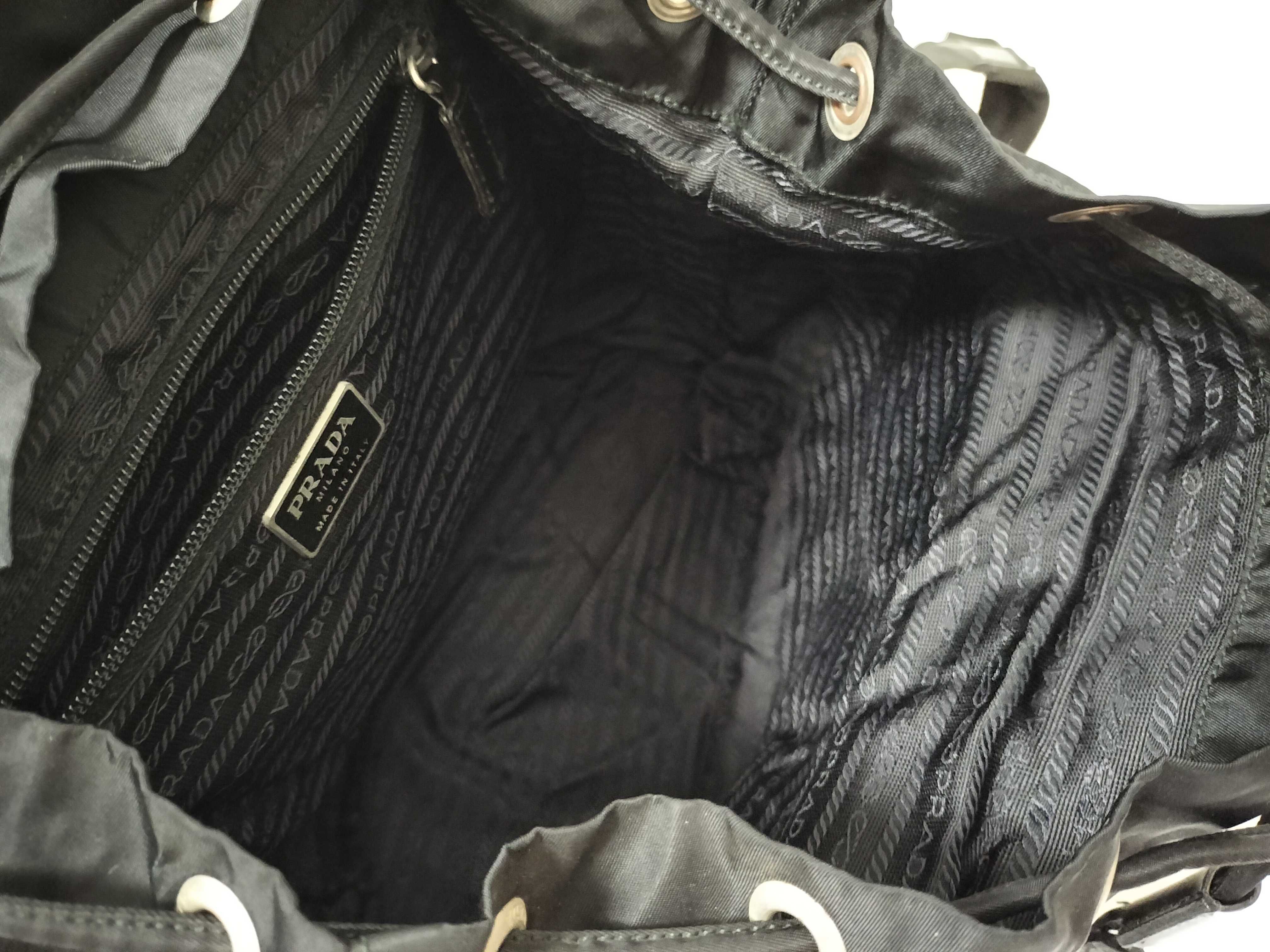 nylon triangle logo backpack rucksack — view 11