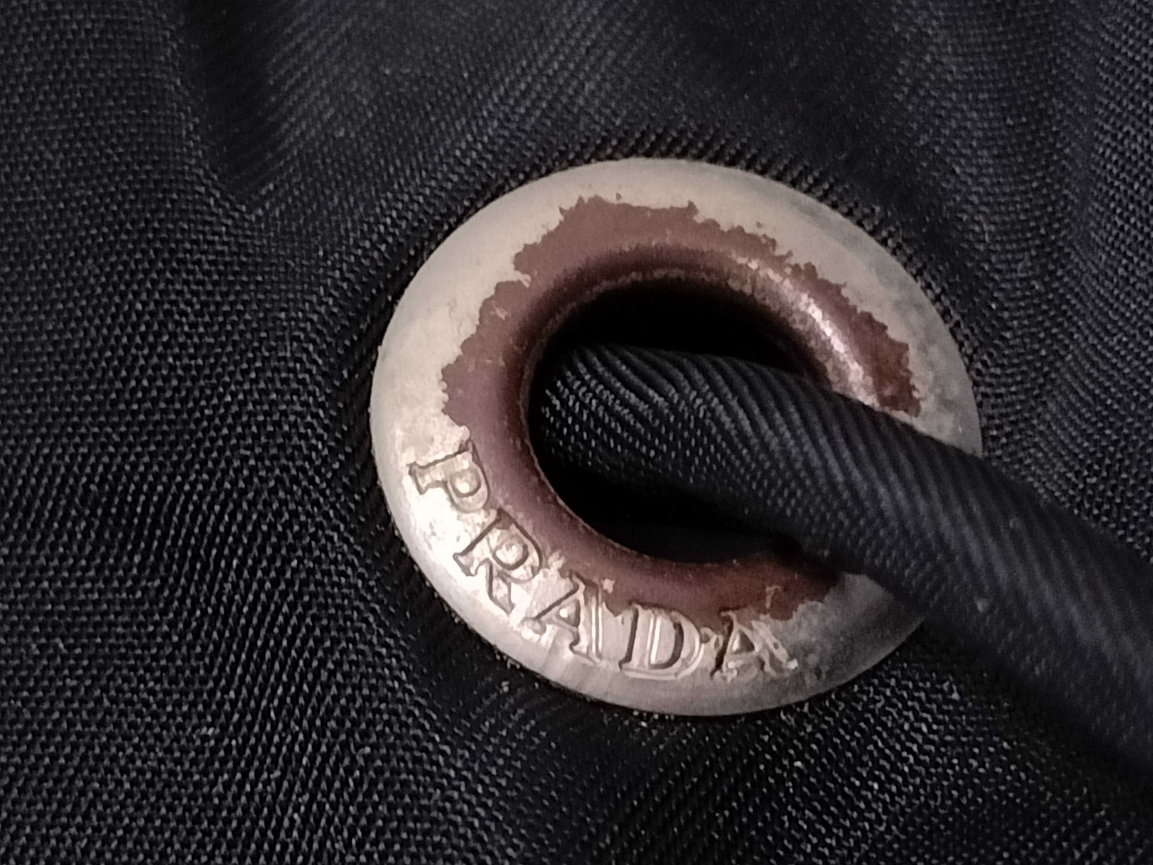 nylon triangle logo backpack rucksack — view 14