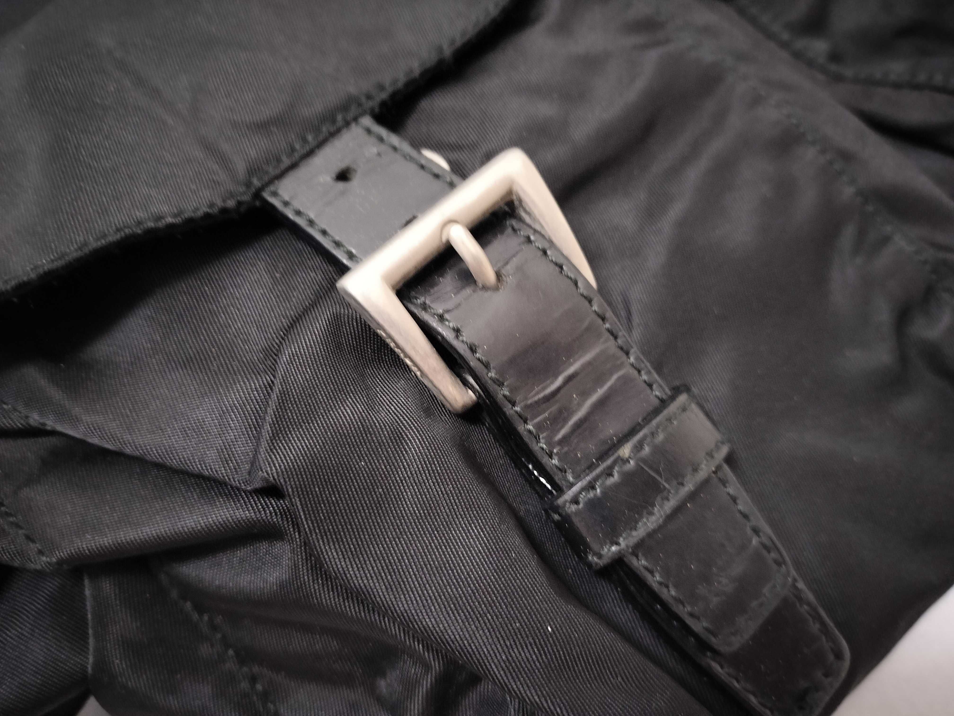 nylon triangle logo backpack rucksack — view 15