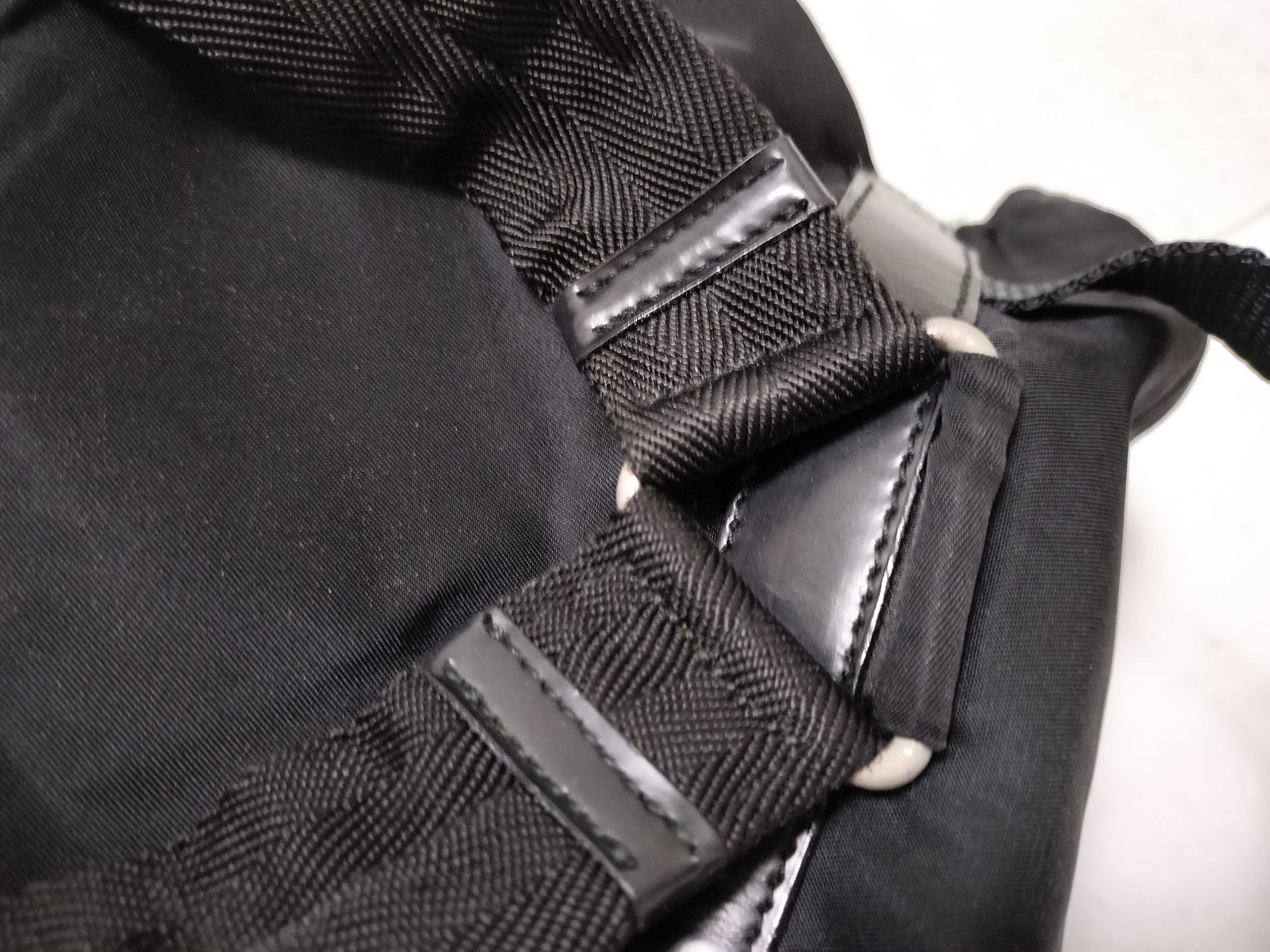 nylon triangle logo backpack rucksack — view 5