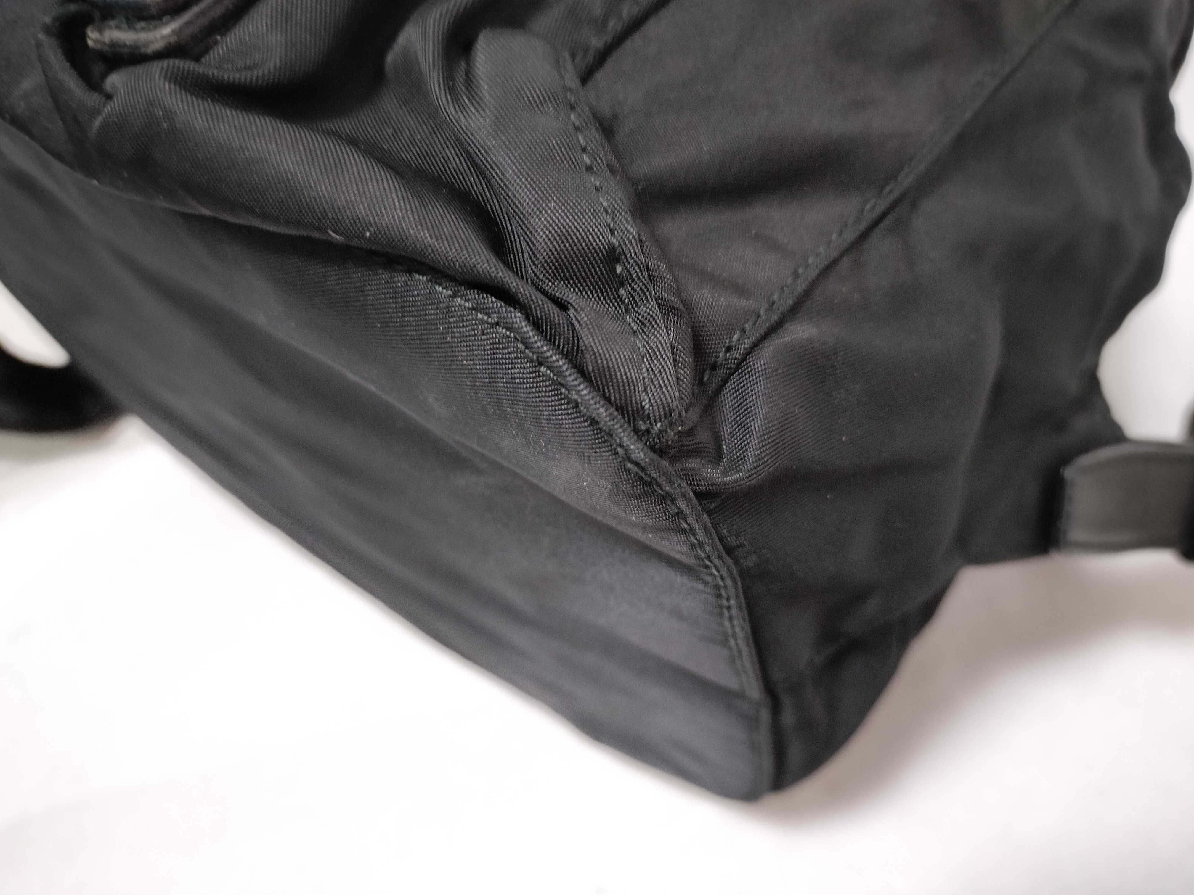 nylon triangle logo backpack rucksack — view 7