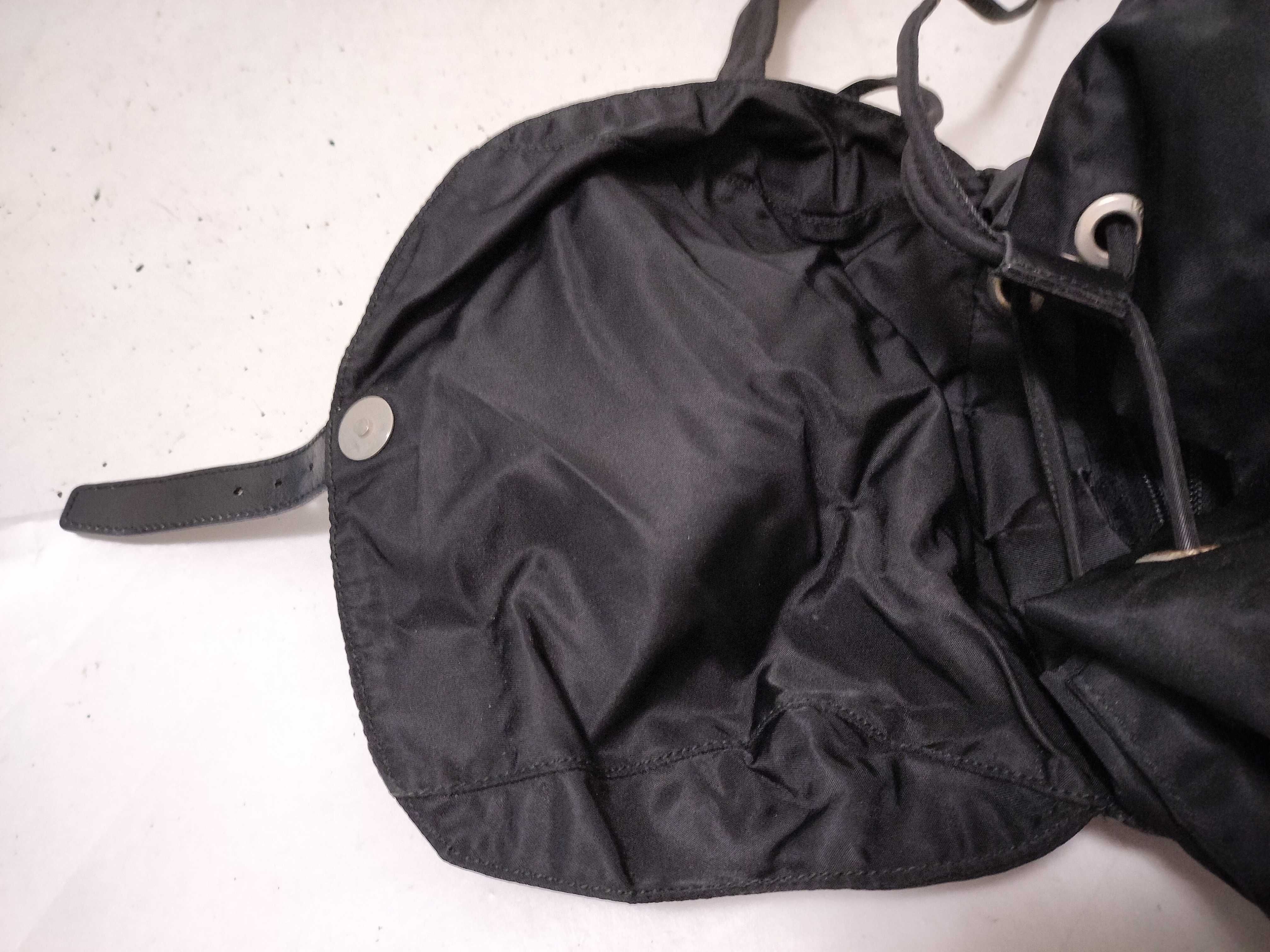 nylon triangle logo backpack rucksack — view 9