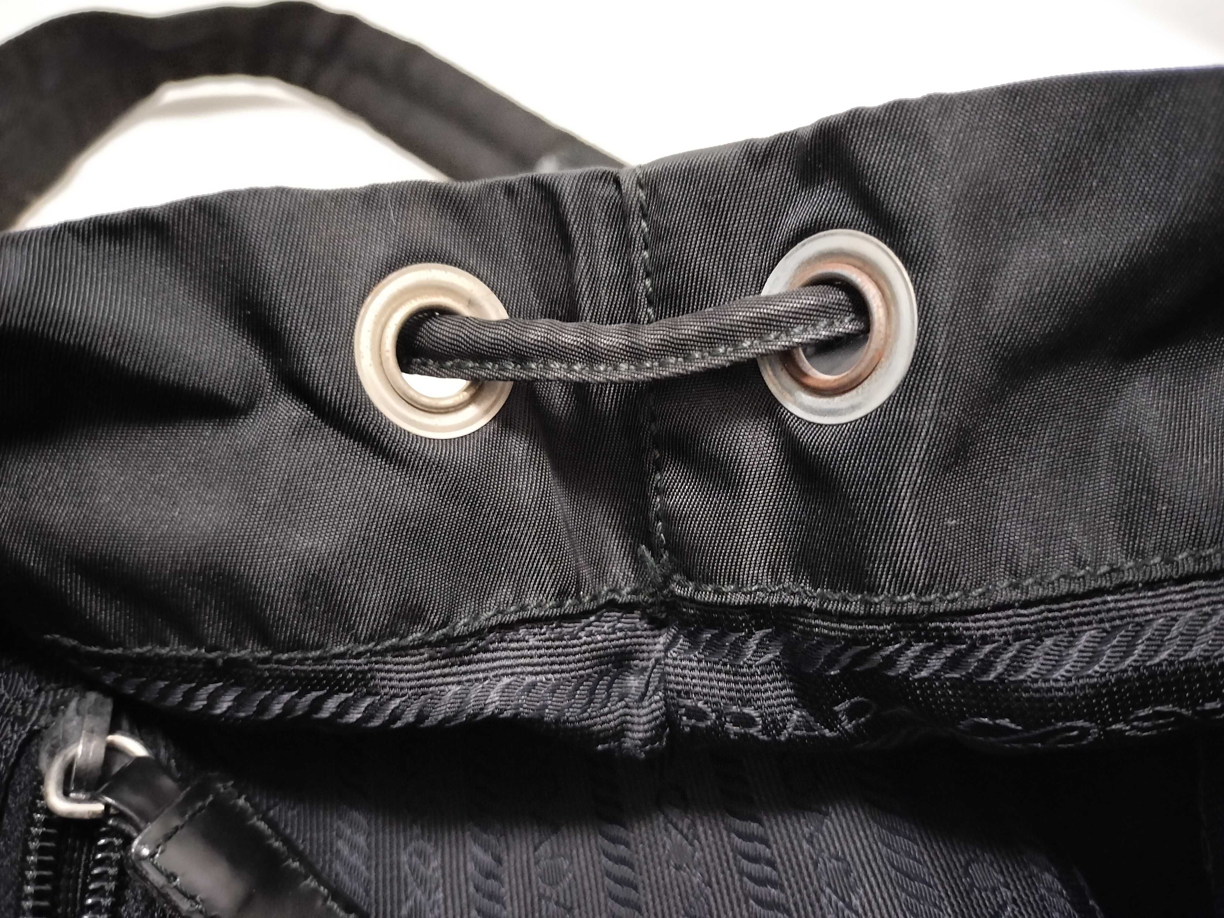 nylon triangle logo backpack rucksack — view 10