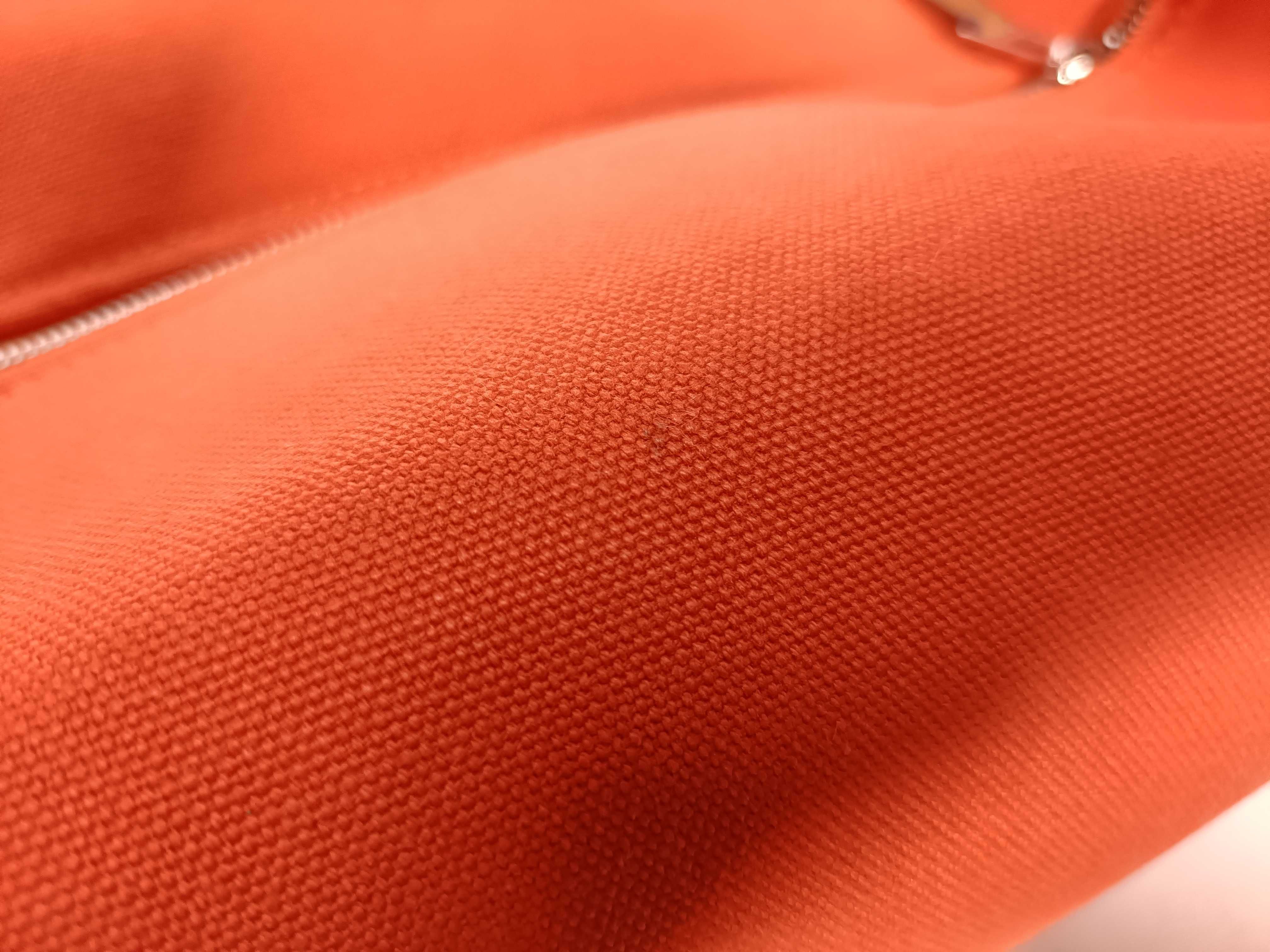 Bride à Black GM Canvas Handbag with Orange and Silver Hardware — view 5