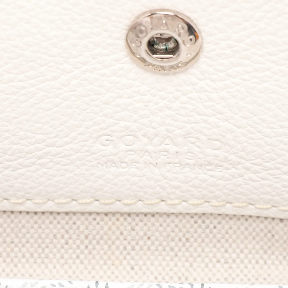 Saint Louis PM PVC x Leather Tote Bag, White — view 10