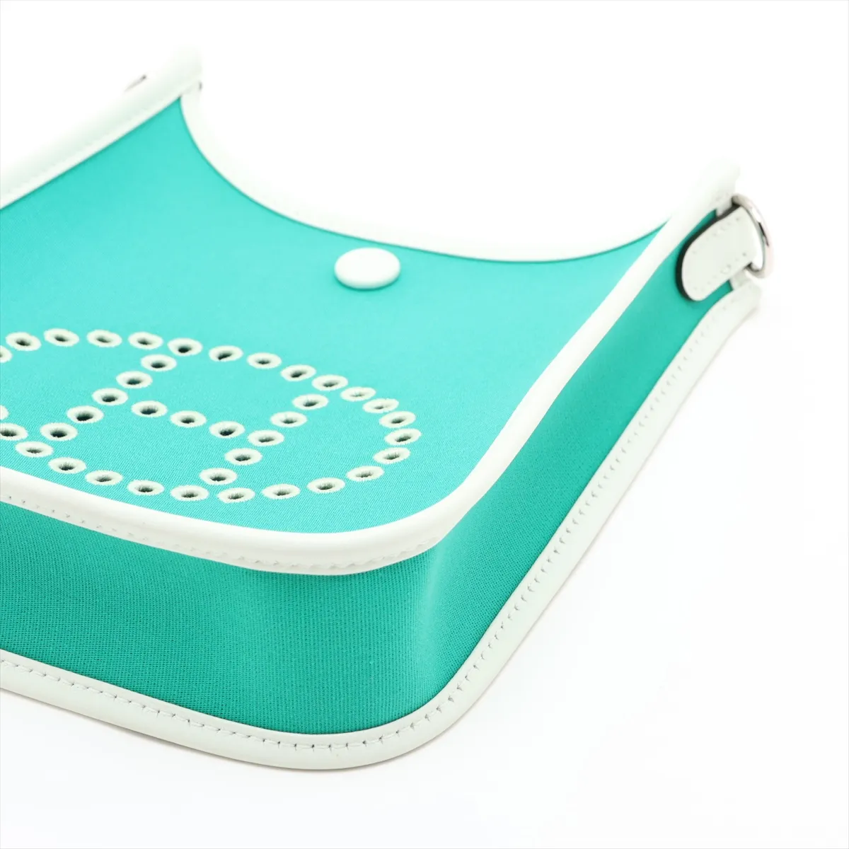 Neo Evelyne 16 TPM Amazon Toile Officier x Veau Swift Mint x Blue Aztec x Vert Fizz Silver Hardware W:2024 Strap not included — view 3