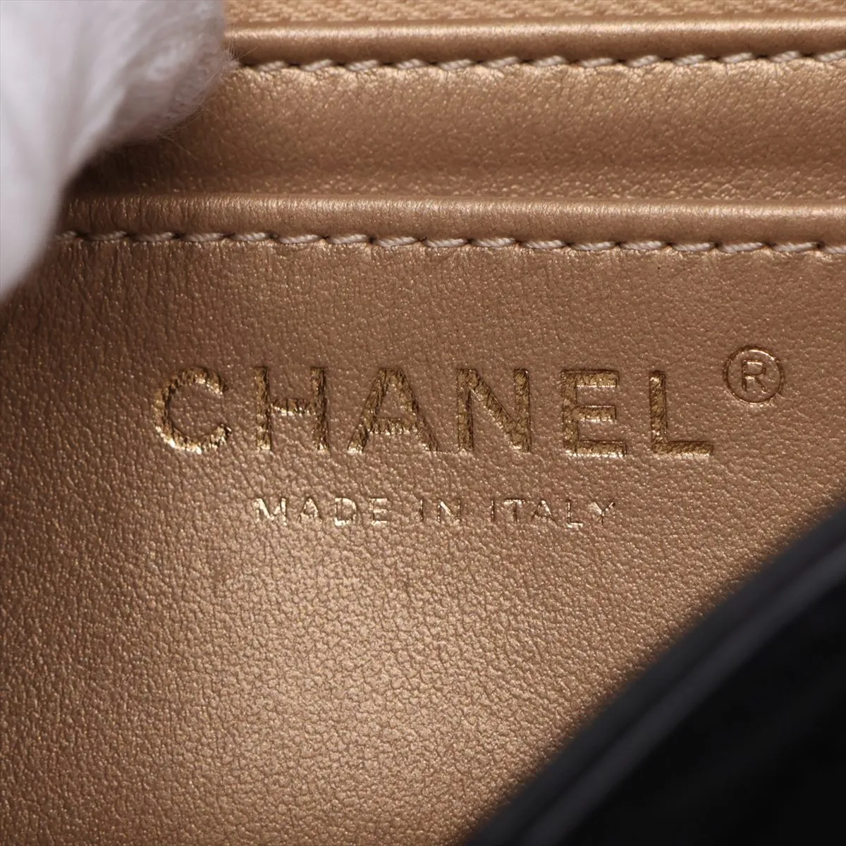 [Individually packaged] Chanel Matelassé Lambskin Single Flap Single Chain Bag, Black with Gold Hardware, A5E99AP7, Random Plate, AS1787 — view 9