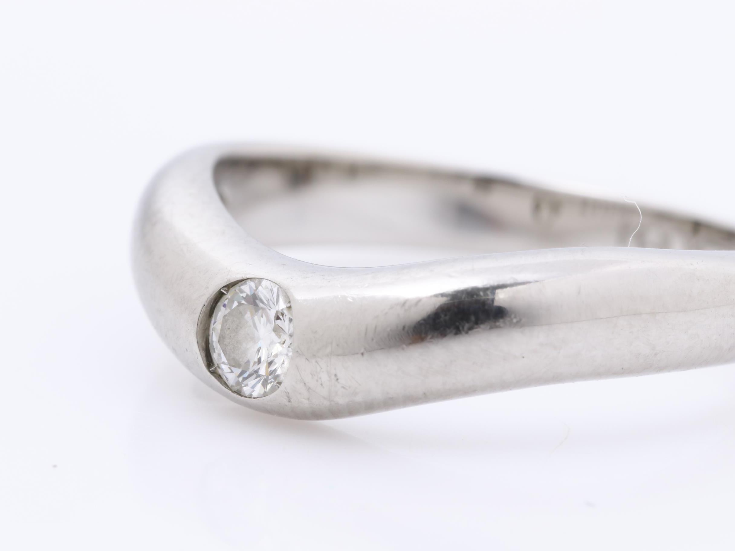 1P diamond Pt950 5g ring #7 — view 3