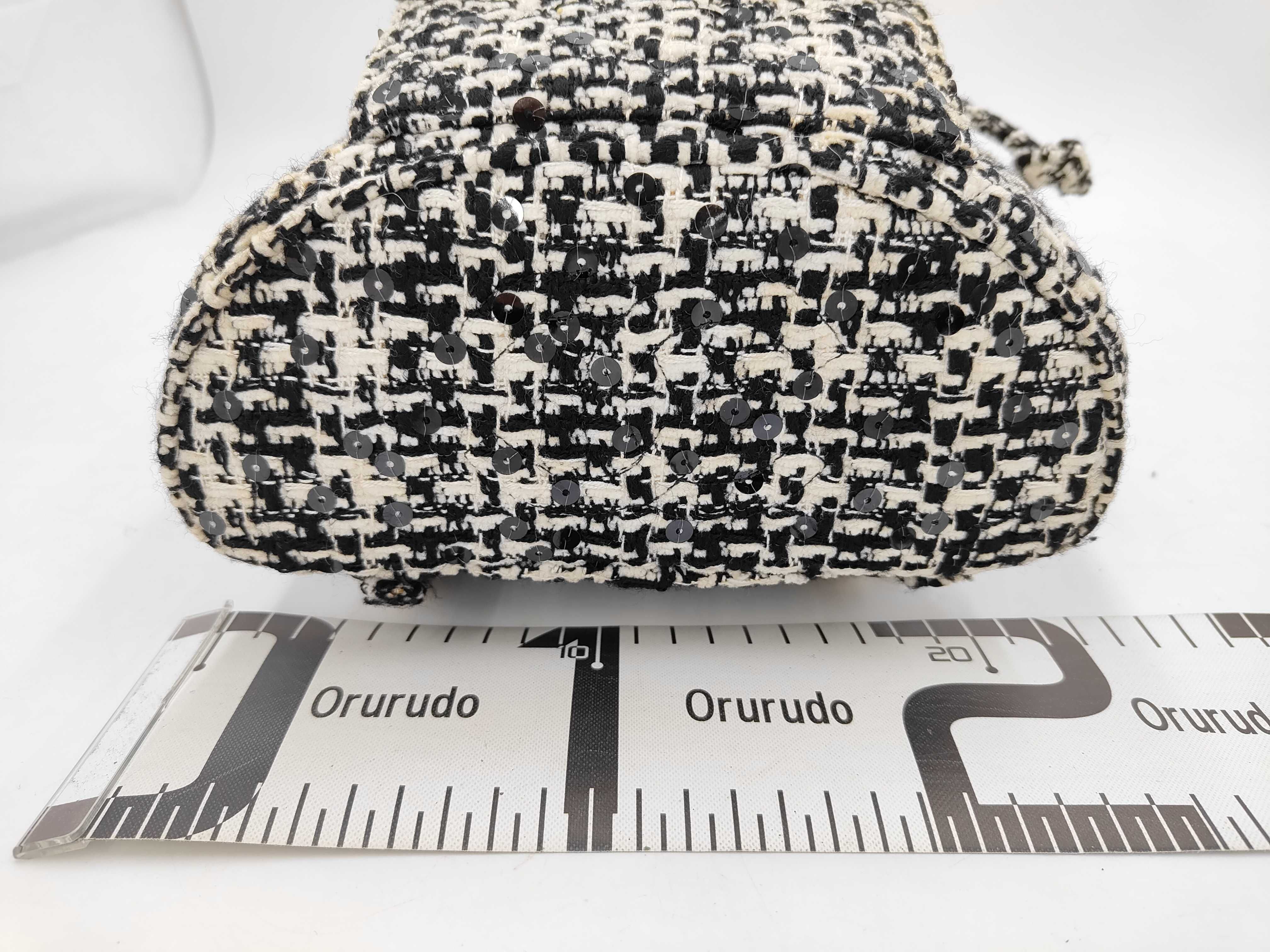 Double Turnlock Tweed Mini Backpack Rucksack — view 6