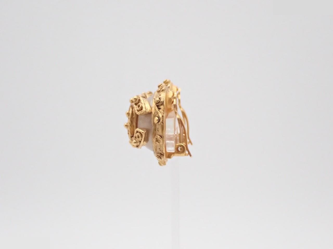 Earrings, Coco Mark, Gold, 94A — view 3
