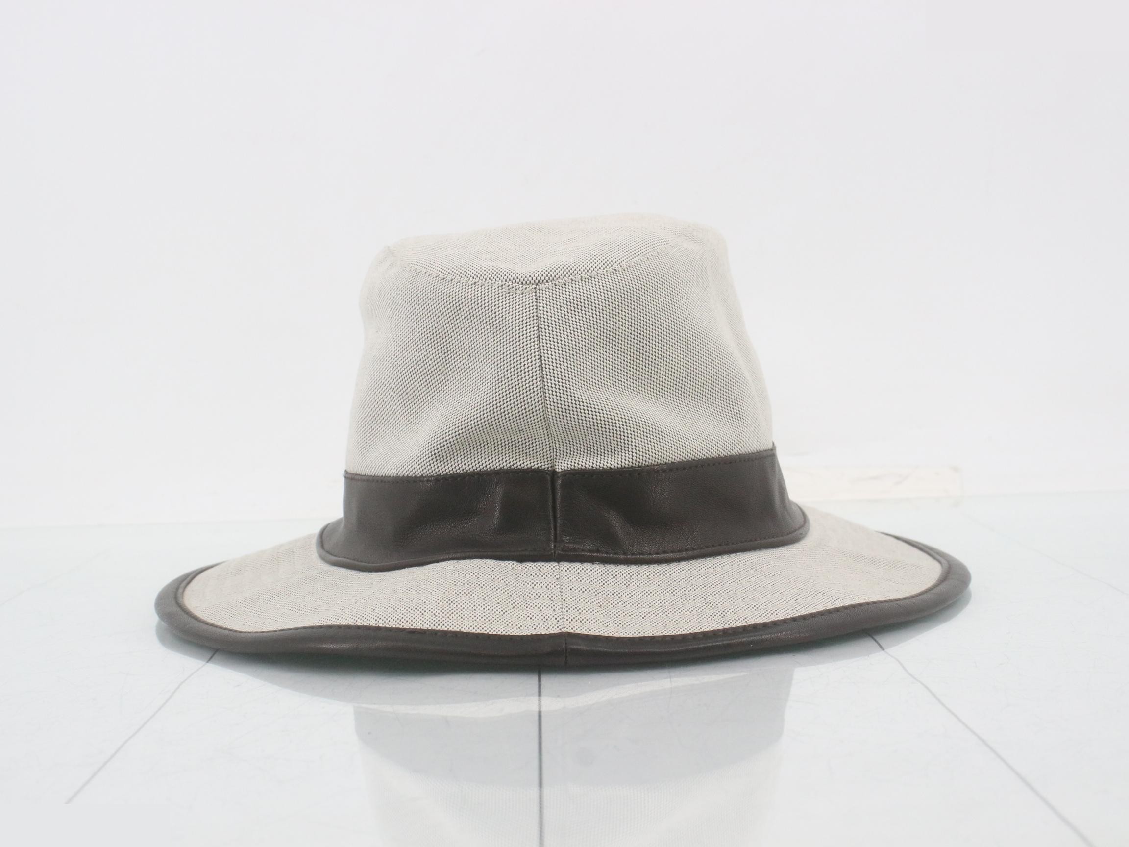Motchi Canvas/Leather Hat, Size 58 — view 2