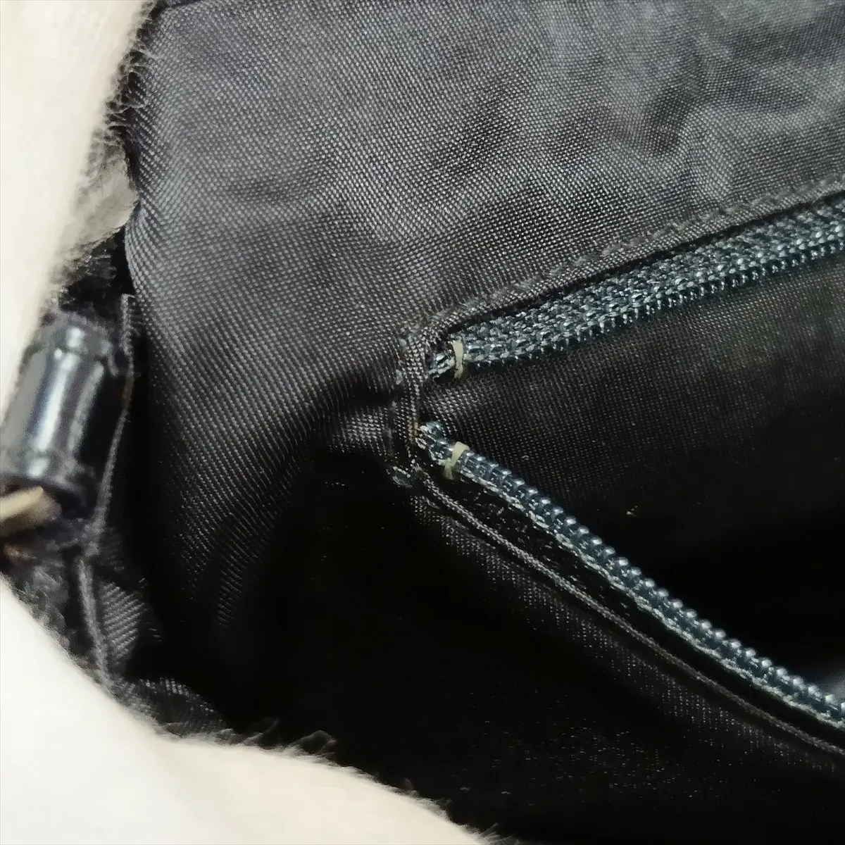 Maris Pearl Calf Hair x Beaded Shoulder Bag, Black — view 13