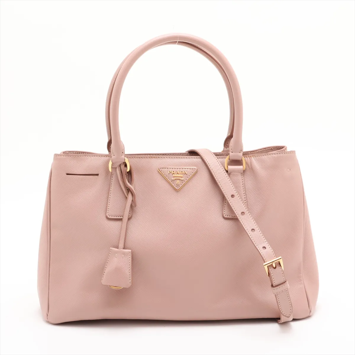 Saffiano Galleria Leather 2-Way Handbag, Pink