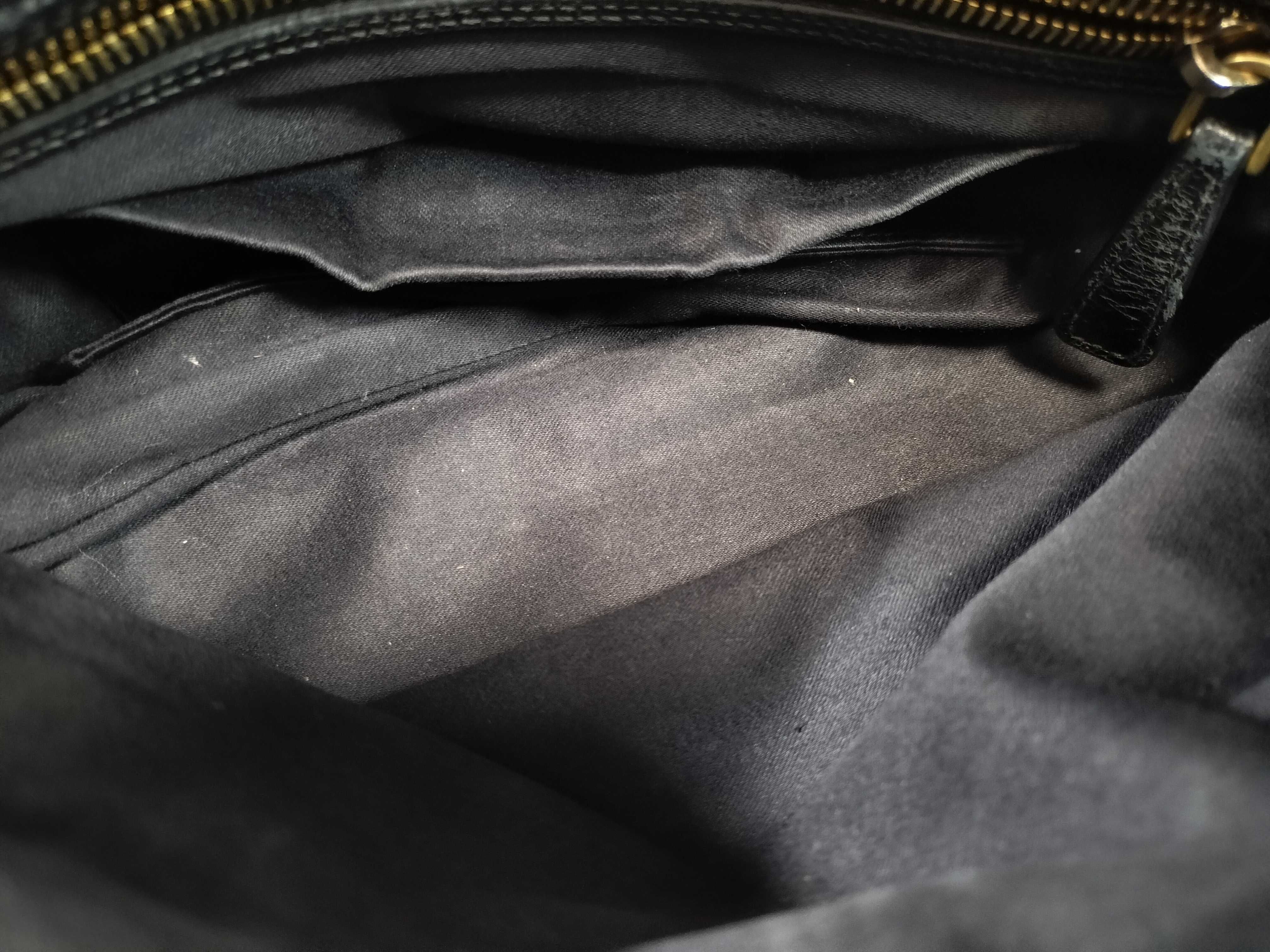 2-Way Handbag with Long Strap, Black Handbag — view 10