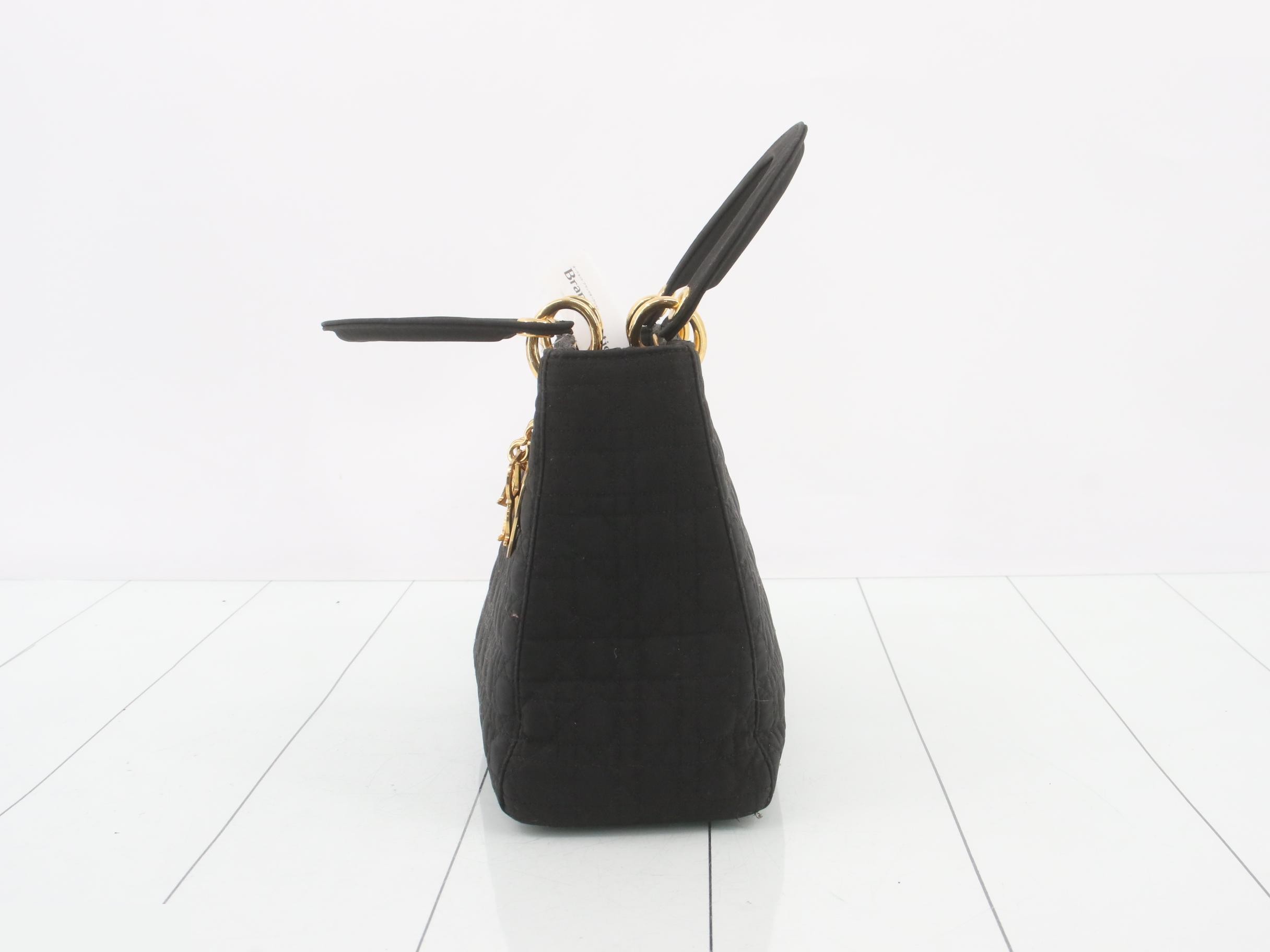 Lady Dior handbag, black — view 3